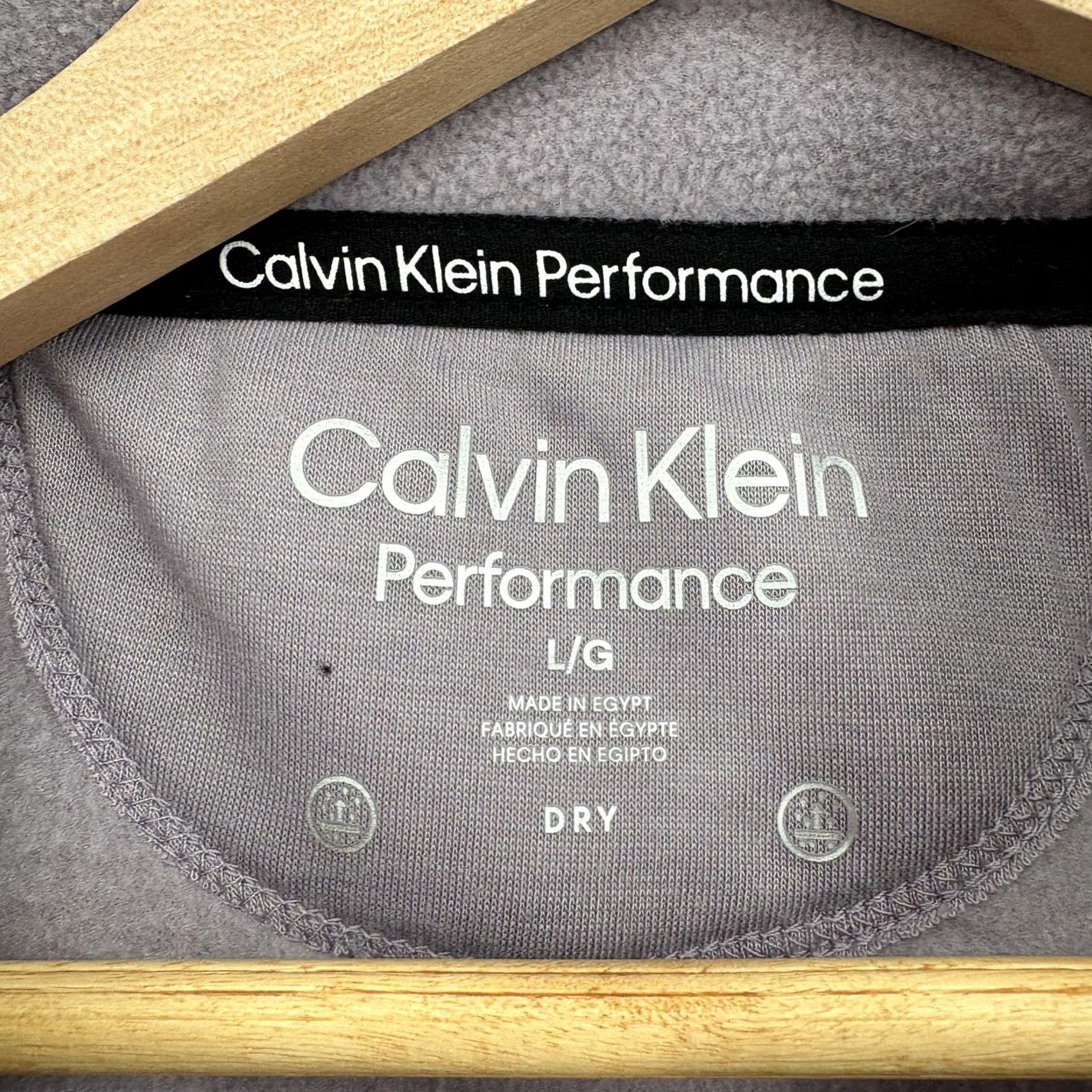 Calvin Klein Calvin Klein Performance Jacket Womens Large Purple Fleece Full Zip Logo Active Jacket Size L / US 10 / IT 46 - 4 Thumbnail