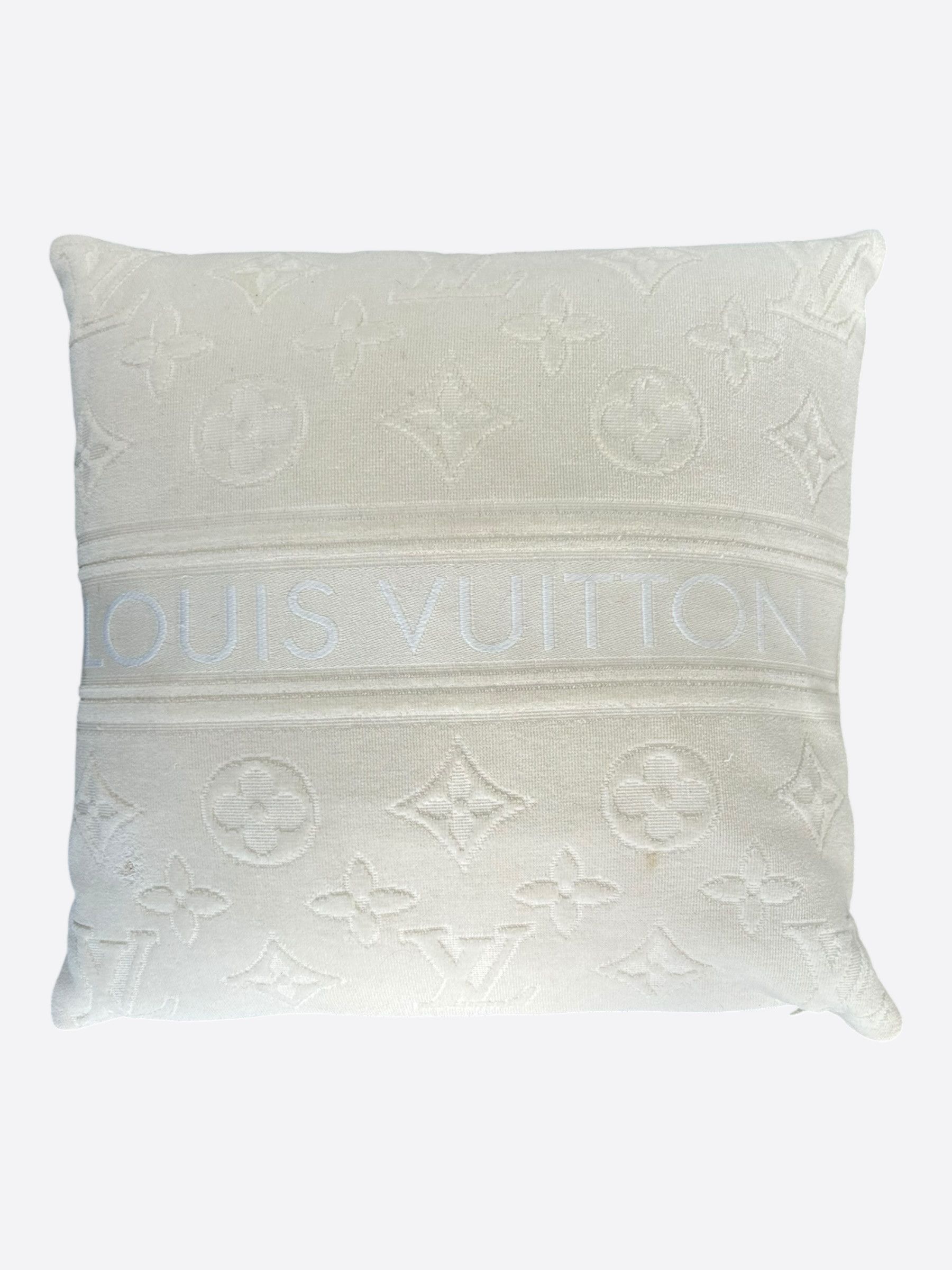 Louis Vuitton Beige Monogram Pillow