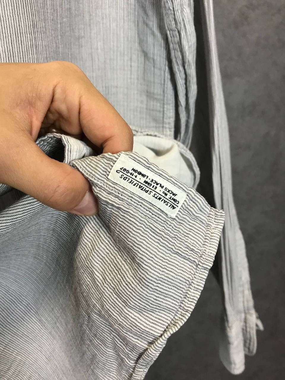Allsaints × Vintage Allsaints vintage logo striped shirt Size US L / EU 52-54 / 3 - 5 Thumbnail