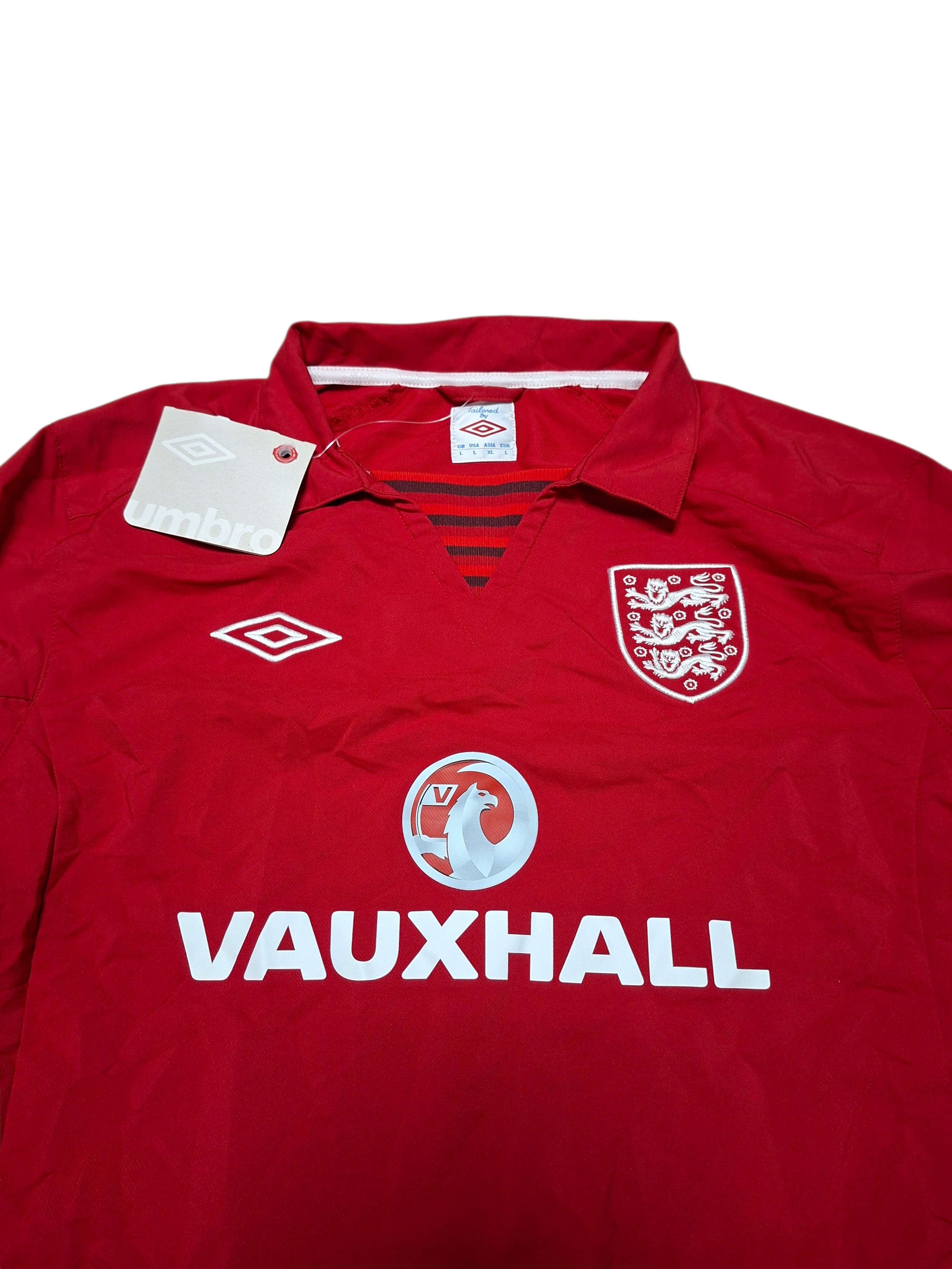 Umbro ENGLAND UMBRO VNTAGE NYLON SOCCER TRAINING SWEATSHIRT Size US L / EU 52-54 / 3 - 2 Thumbnail