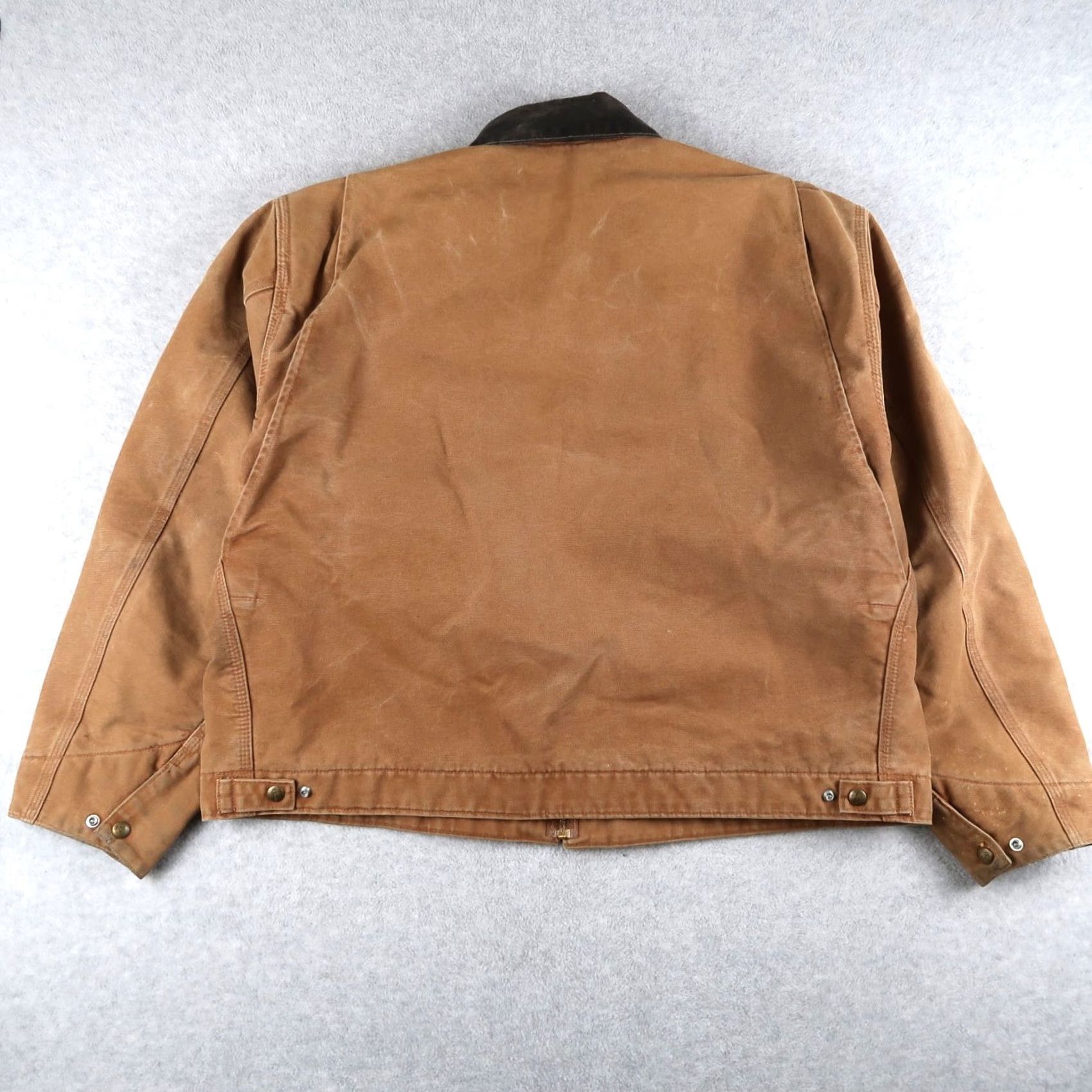 Carhartt VINTAGE Carhartt J97 Jacket Bomber Shirt 2XL Brown Plaid Lined Zip Mens 90s USA Classic Workwear Size US XXL / EU 58 / 5 - 2 Thumbnail