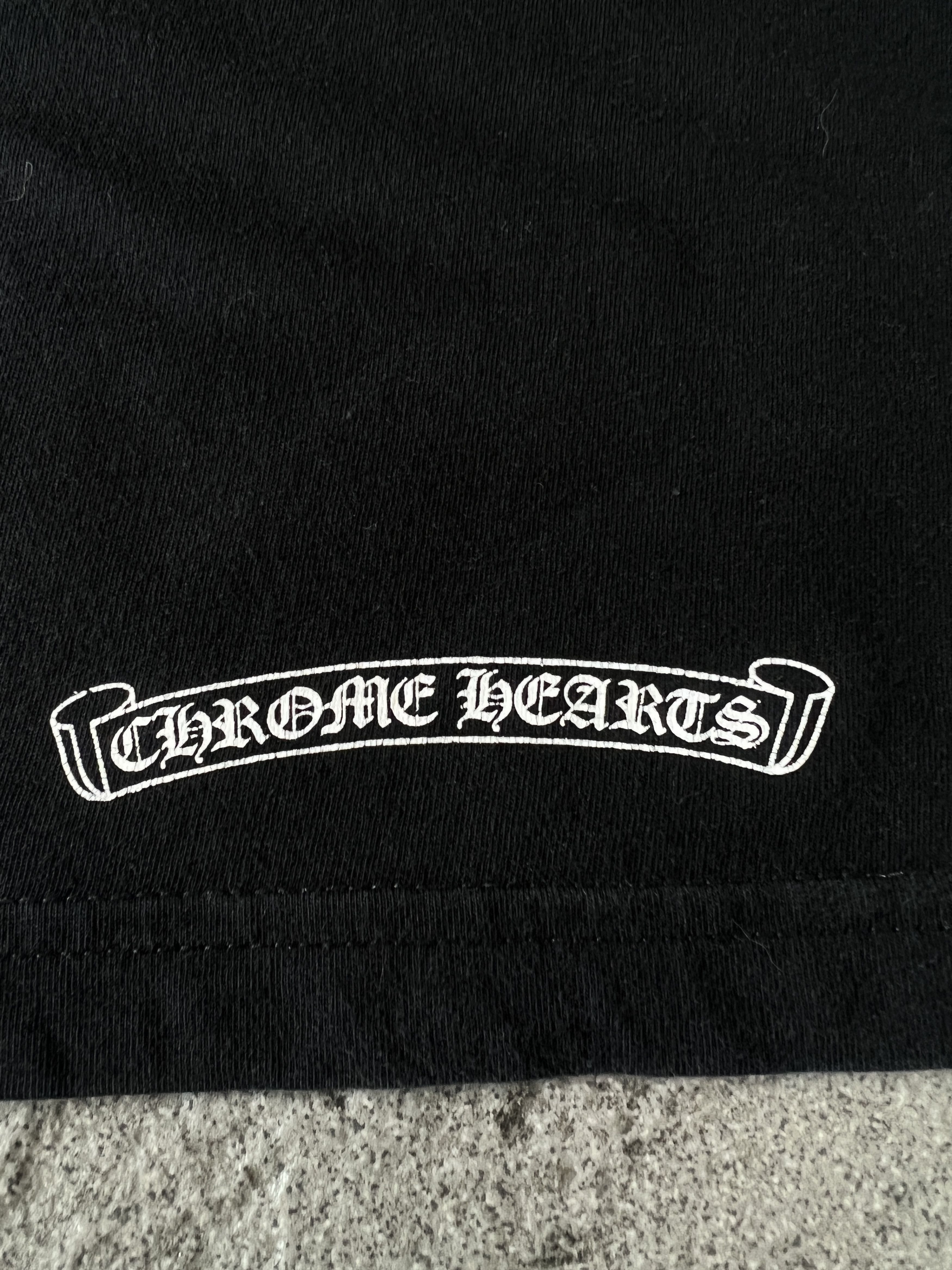 Chrome Hearts Chrome Hearts Scroll Logo Pocket Tee Black Small Size US S / EU 44-46 / 1 - 7 Thumbnail
