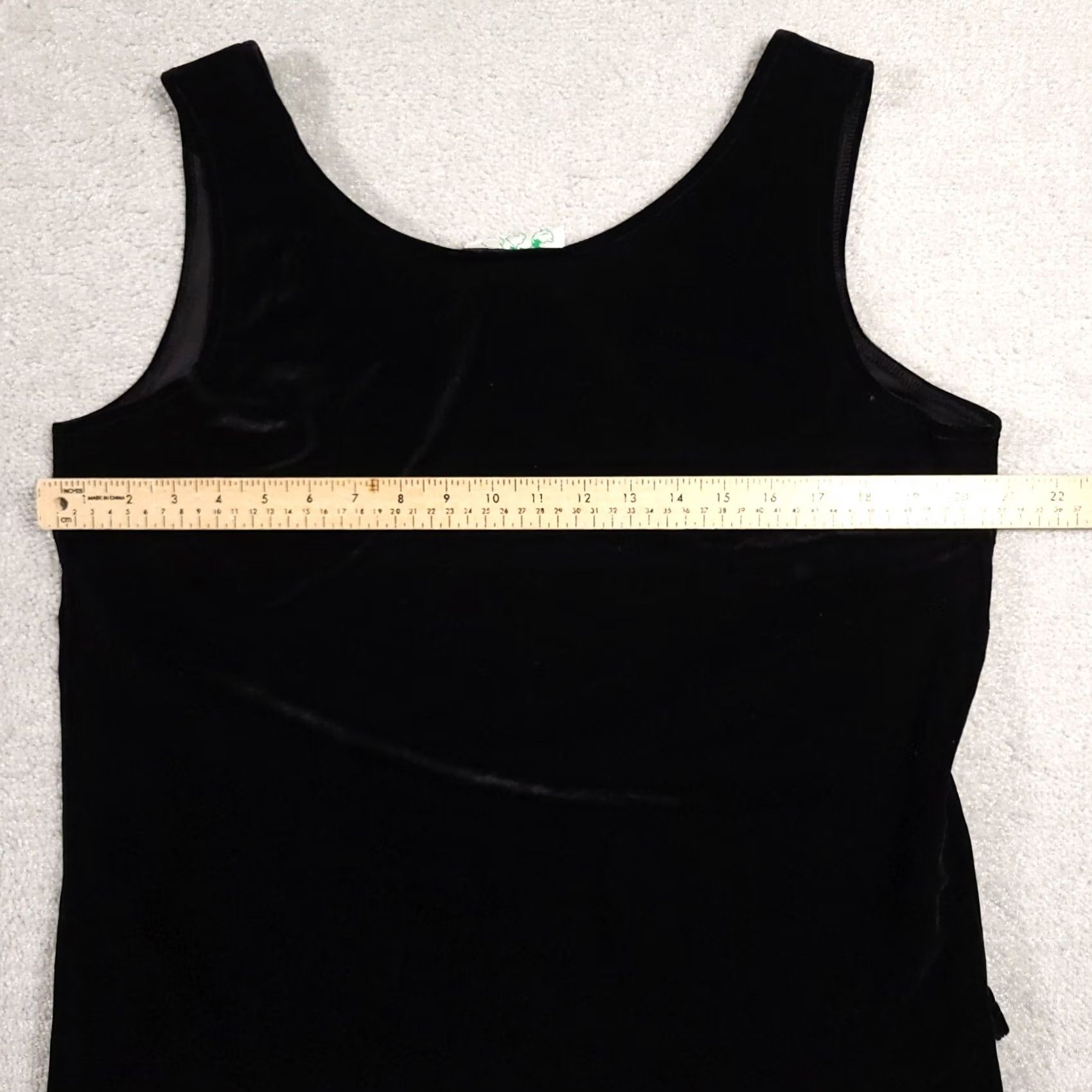 Quacker Factory VINTAGE Quacker Factory Velour Studded Shirt Womens Large Black Sleeveless Tank Size L / US 10 / IT 46 - 4 Thumbnail