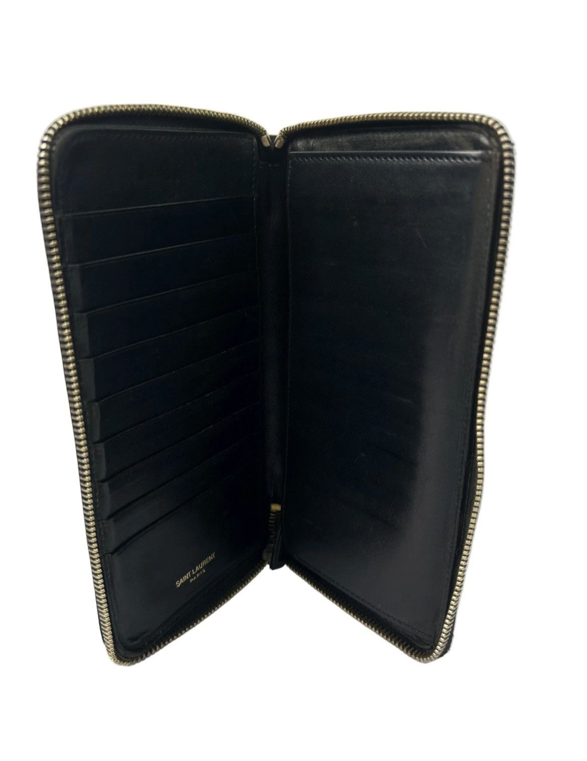 Yves Saint Laurent Yves Saint Laurent Multi Logo Zippy Wallet Size ONE SIZE - 4 Thumbnail