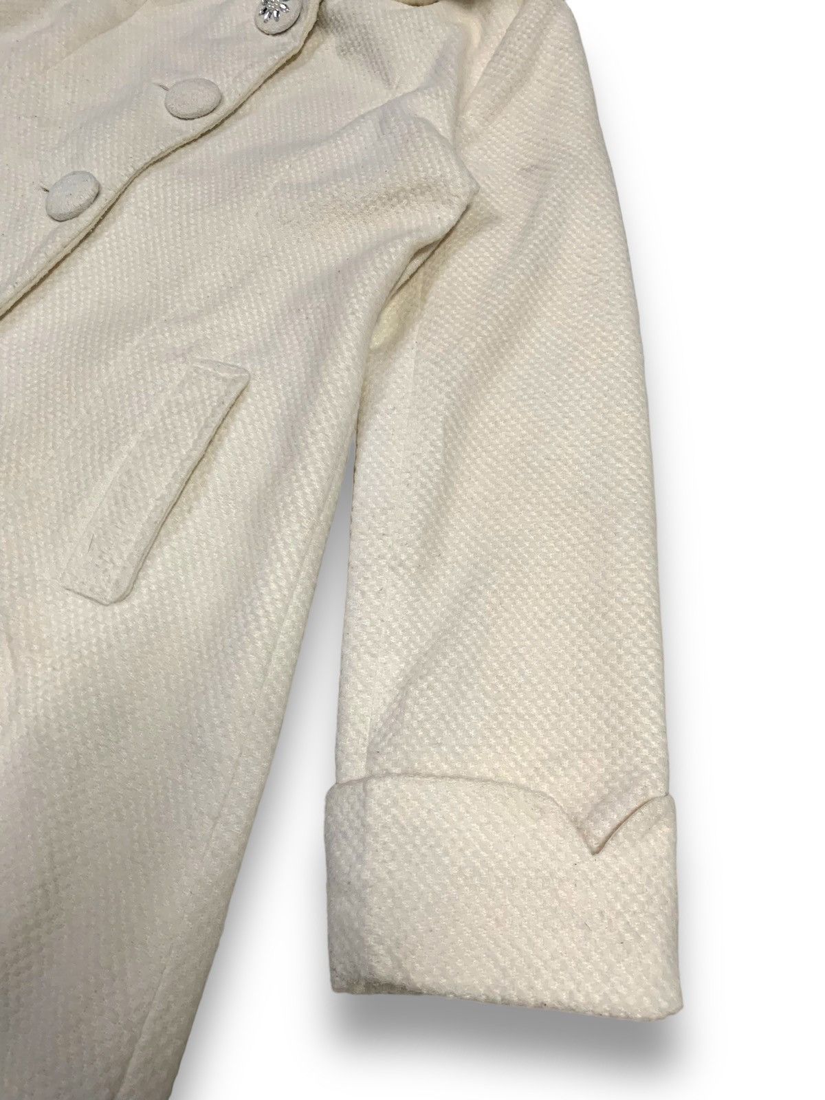 Japanese Brand Japanese Recherie White Cream Fox Fur Hooded Coat Jacket Size M / US 6-8 / IT 42-44 - 12 Thumbnail