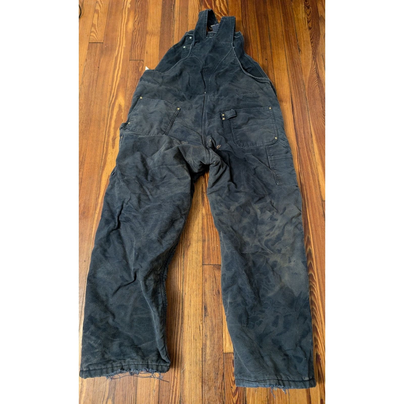 Carhartt Carhartt VTG Overalls Blue Size 44X30 Distressed Made in USA Size US 44 / EU 60 - 2 Thumbnail