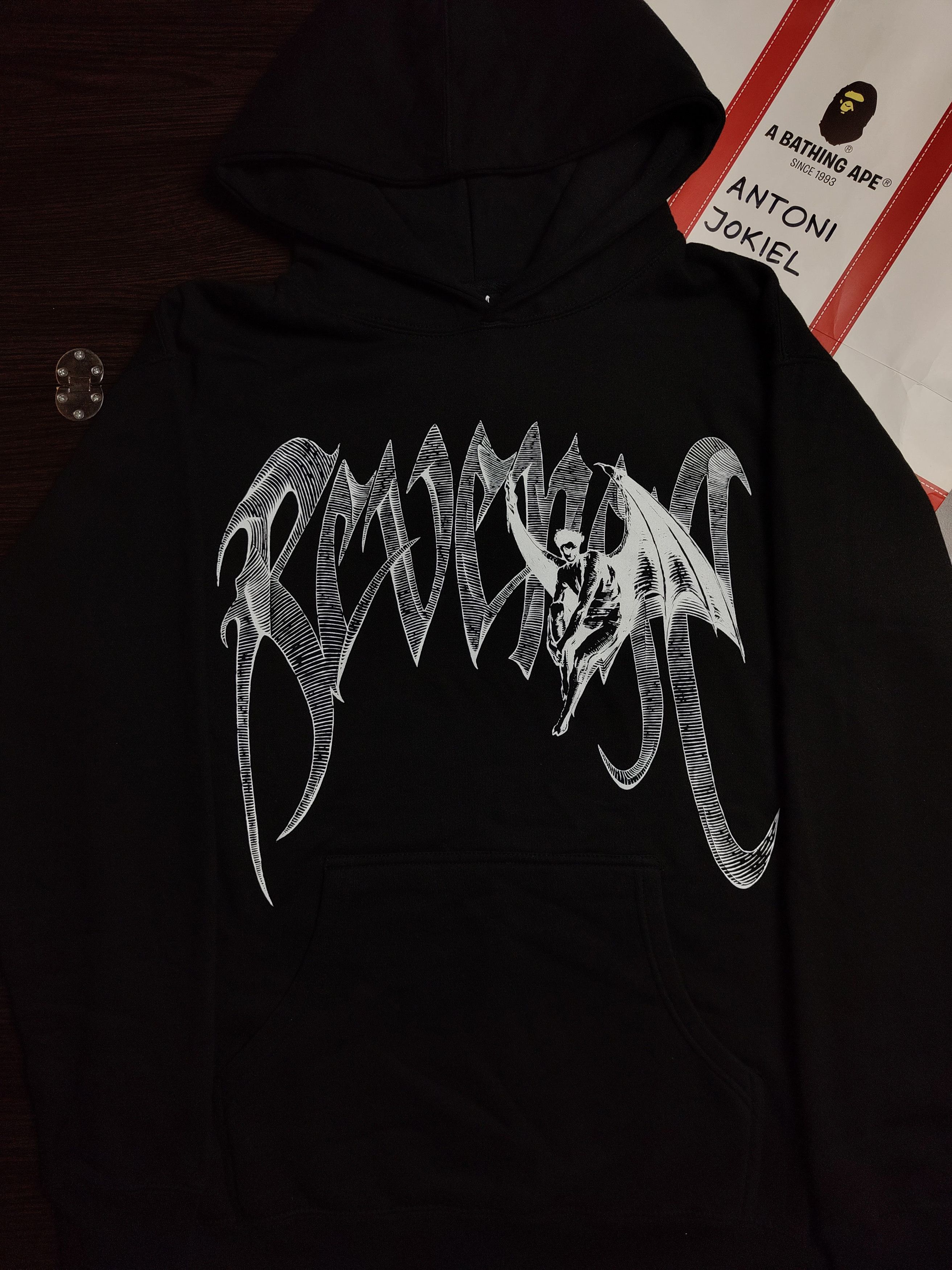 Revenge Morning Star Arch Logo Hoodie Black | Grailed