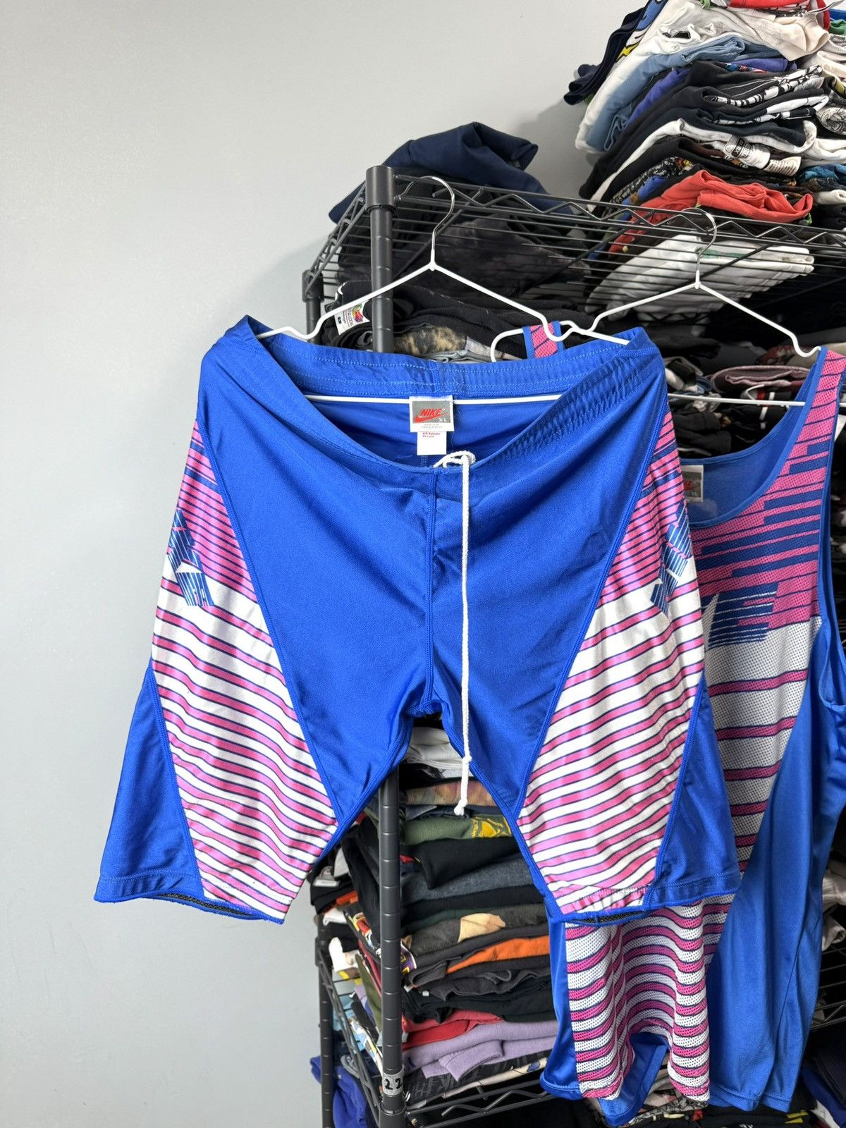 Nike Vintage 80-90’s Nike Full Set Bicycle Jersey T Shirt Shorts Size US XL / EU 56 / 4 - 9 Thumbnail