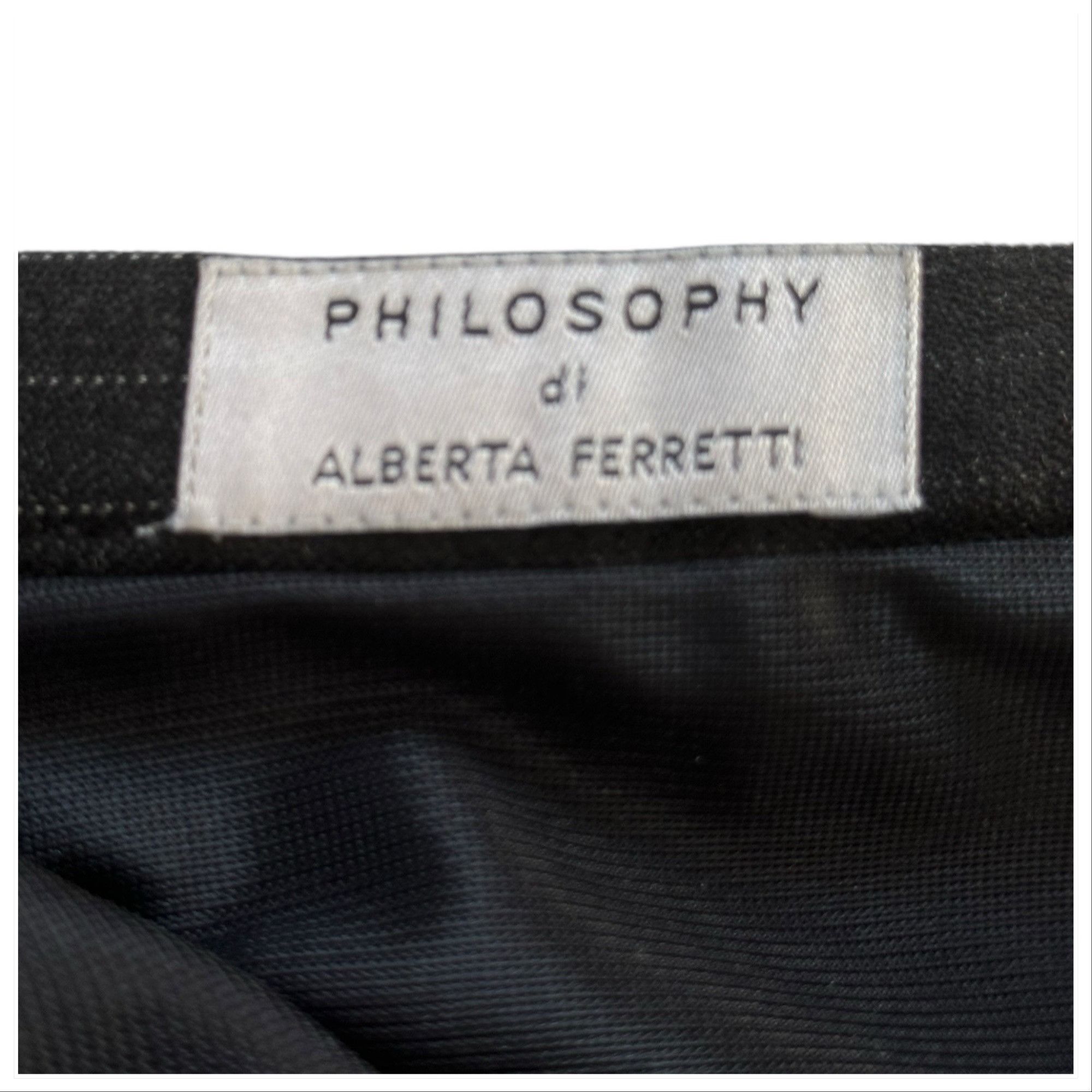 Alberta Ferretti Philosophy di Alberta Ferretti Maxi Pin Stripe Wool Skirt Size 30" / US 8 / IT 44 - 12 Thumbnail