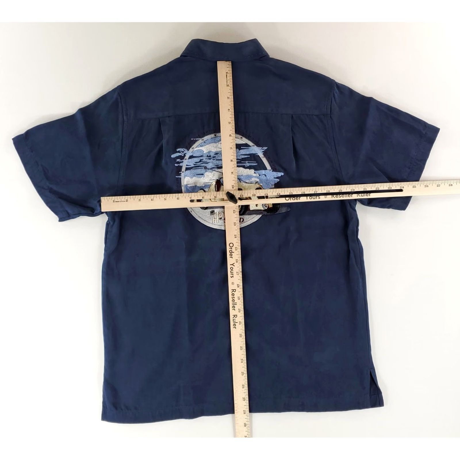 Nat Nast Nat Nast The Art of Speed Button Up Shirt Blue Silk Mens S Limited Edition Shirt (Short Sleeve) Size US S / EU 44-46 / 1 - 8 Thumbnail