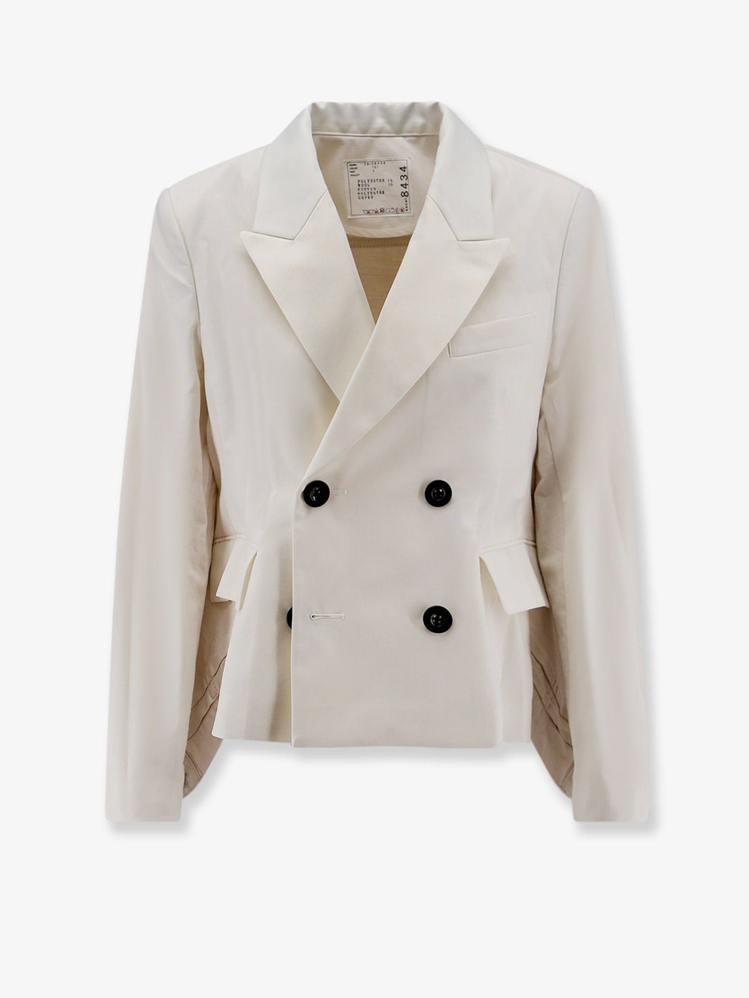 Sacai Blazer With White Denim Insert On The Back Size S / US 4 / IT 40 - 1 Thumbnail
