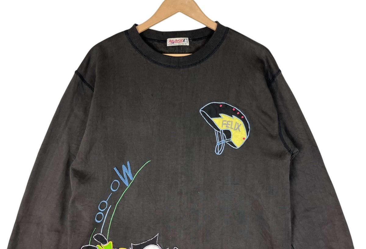 Anime × Cartoon Network × Vintage Vintage Felix The Cat Embroidery Sweatshirt Size US L / EU 52-54 / 3 - 3 Thumbnail