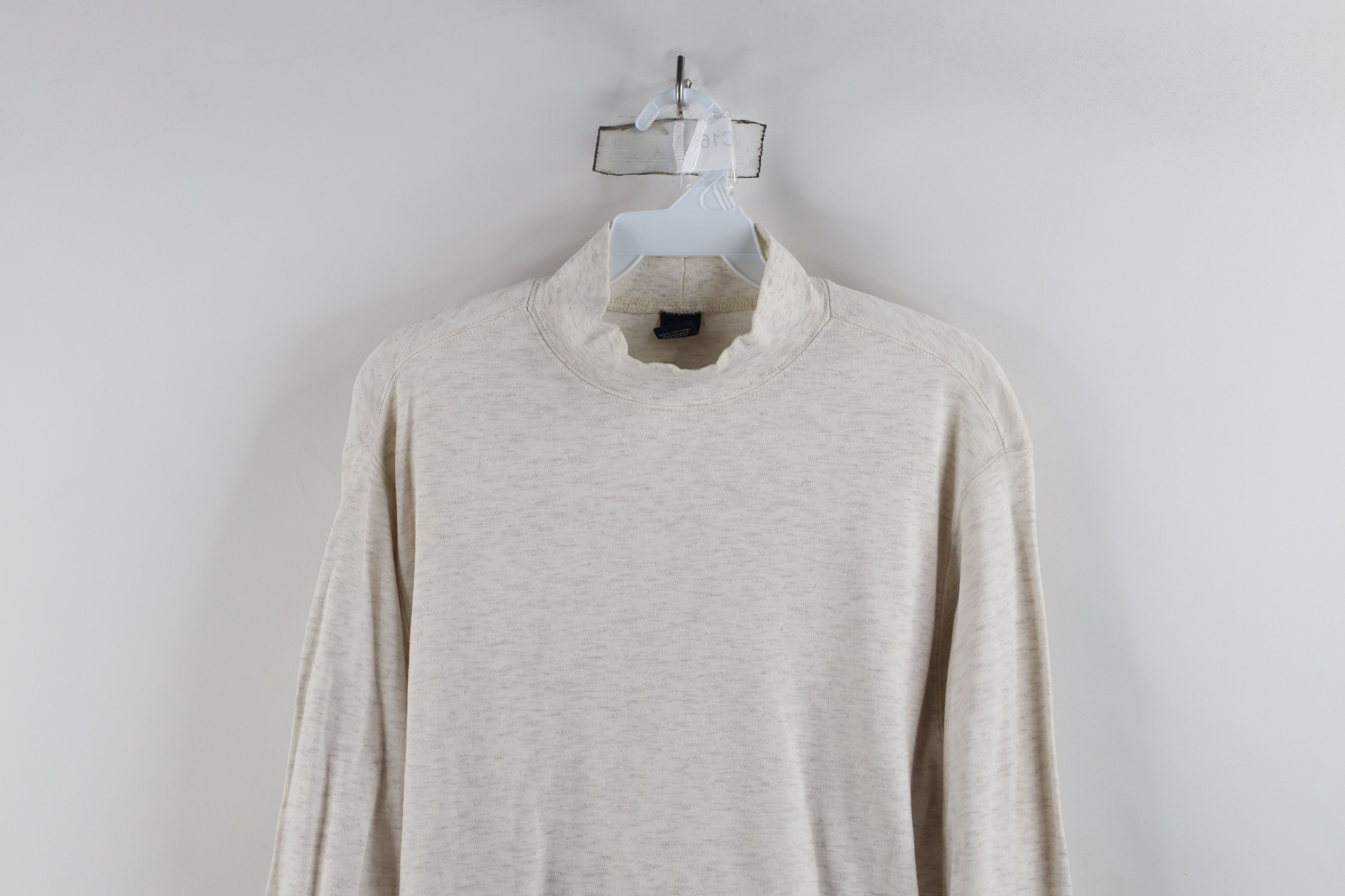 Lands' End × Vintage Vintage 90s Lands End Mock Neck Long Sleeve T-Shirt Cotton Size US M / EU 48-50 / 2 - 2 Thumbnail