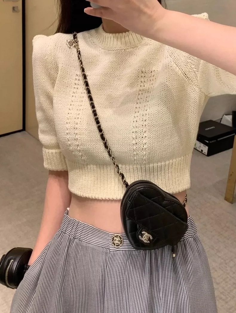 Chanel Chanel 23S milky white knitted long sleeves 2504-Nextarrow Size XXS / US 00 / IT 34 - 9 Thumbnail