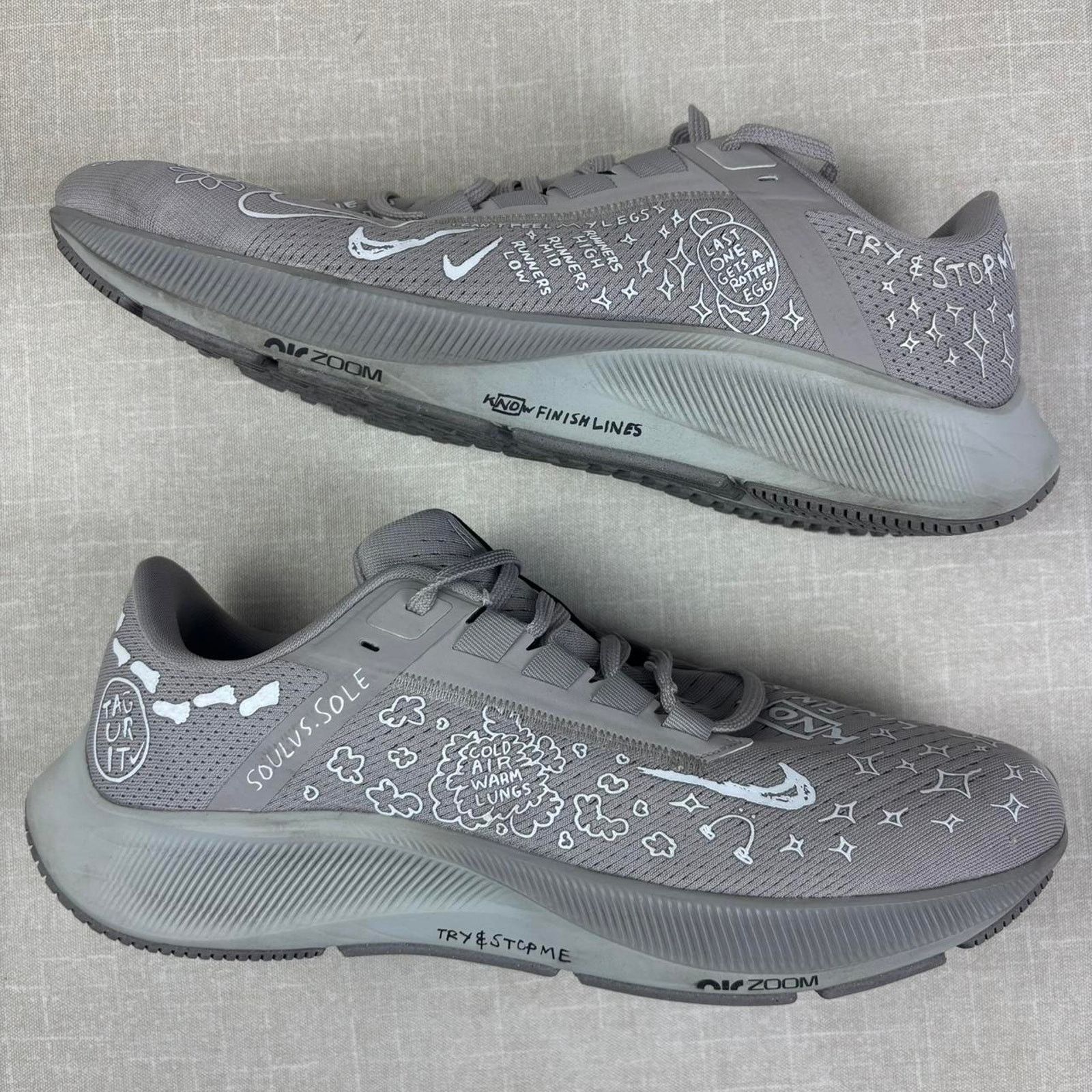 Nike 🐺 2021 Nike Air Zoom Pegasus 38 NB “Nathan Bell” 10M Size US 10 / EU 43 - 2 Thumbnail