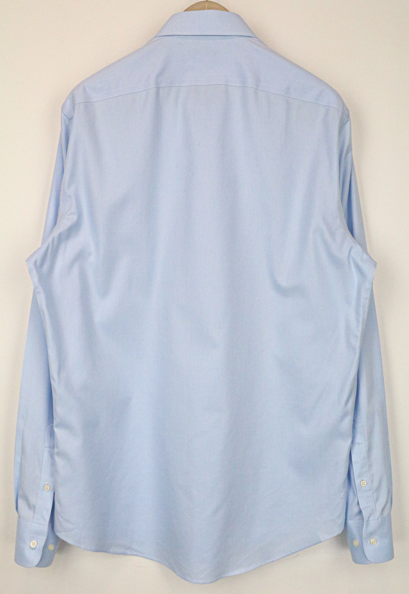 Suitsupply 44L/17 1/2L Blue Cotton Slim Oxford Shirt 77431 Size 44L - 2 Thumbnail