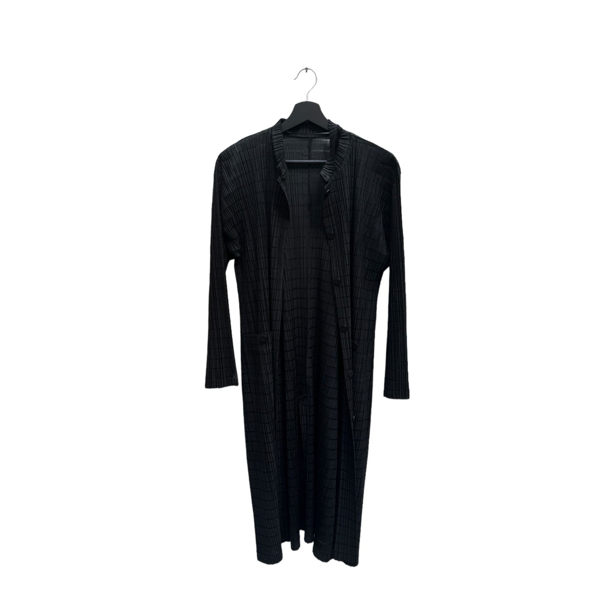 Issey Miyake Black Pleats Please Coat Size M / US 6-8 / IT 42-44 - 1 Thumbnail