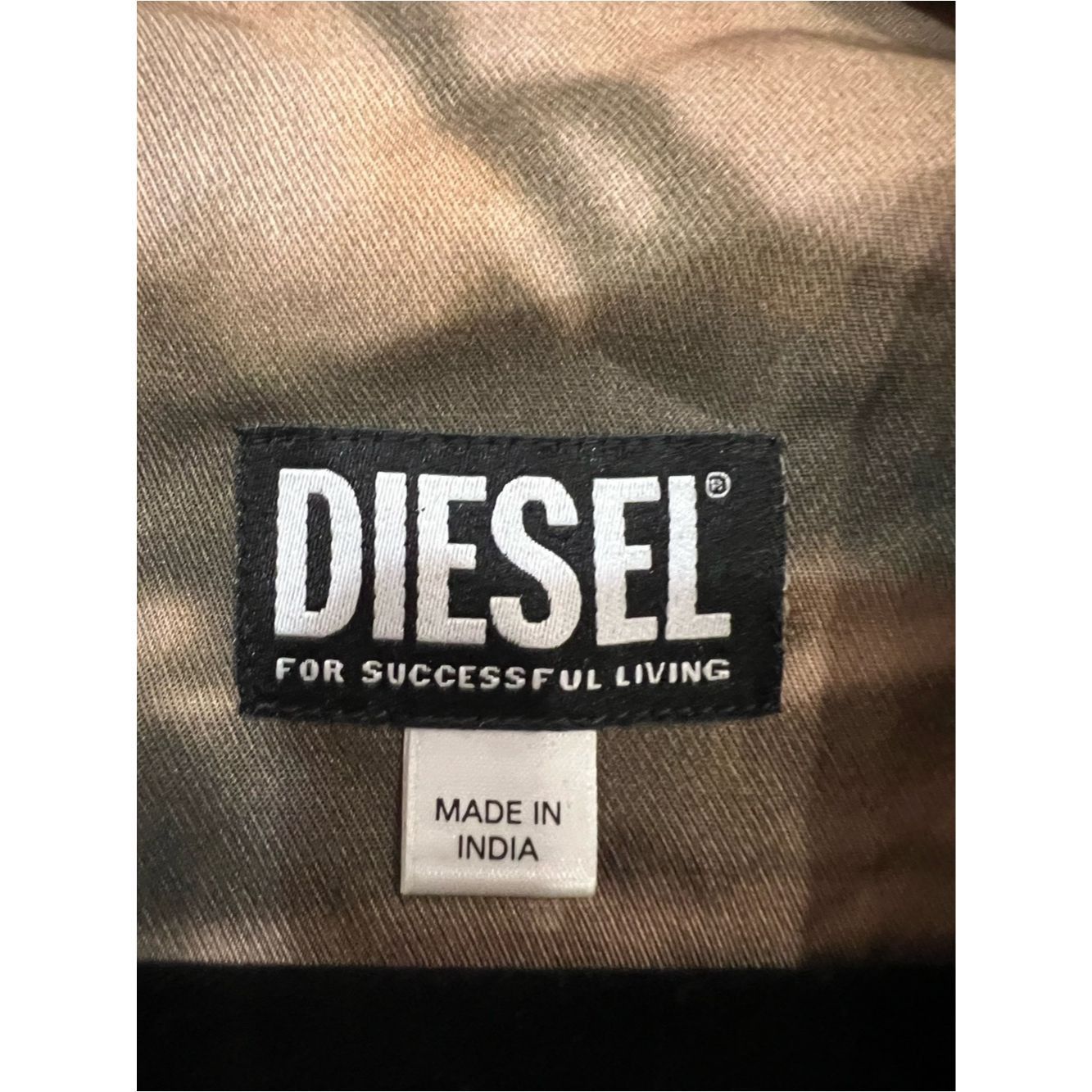 Diesel Diesel S-Fluid-CMF Oversized Lyocell Shirt XL Abstract Camo Size US XL / EU 56 / 4 - 7 Thumbnail