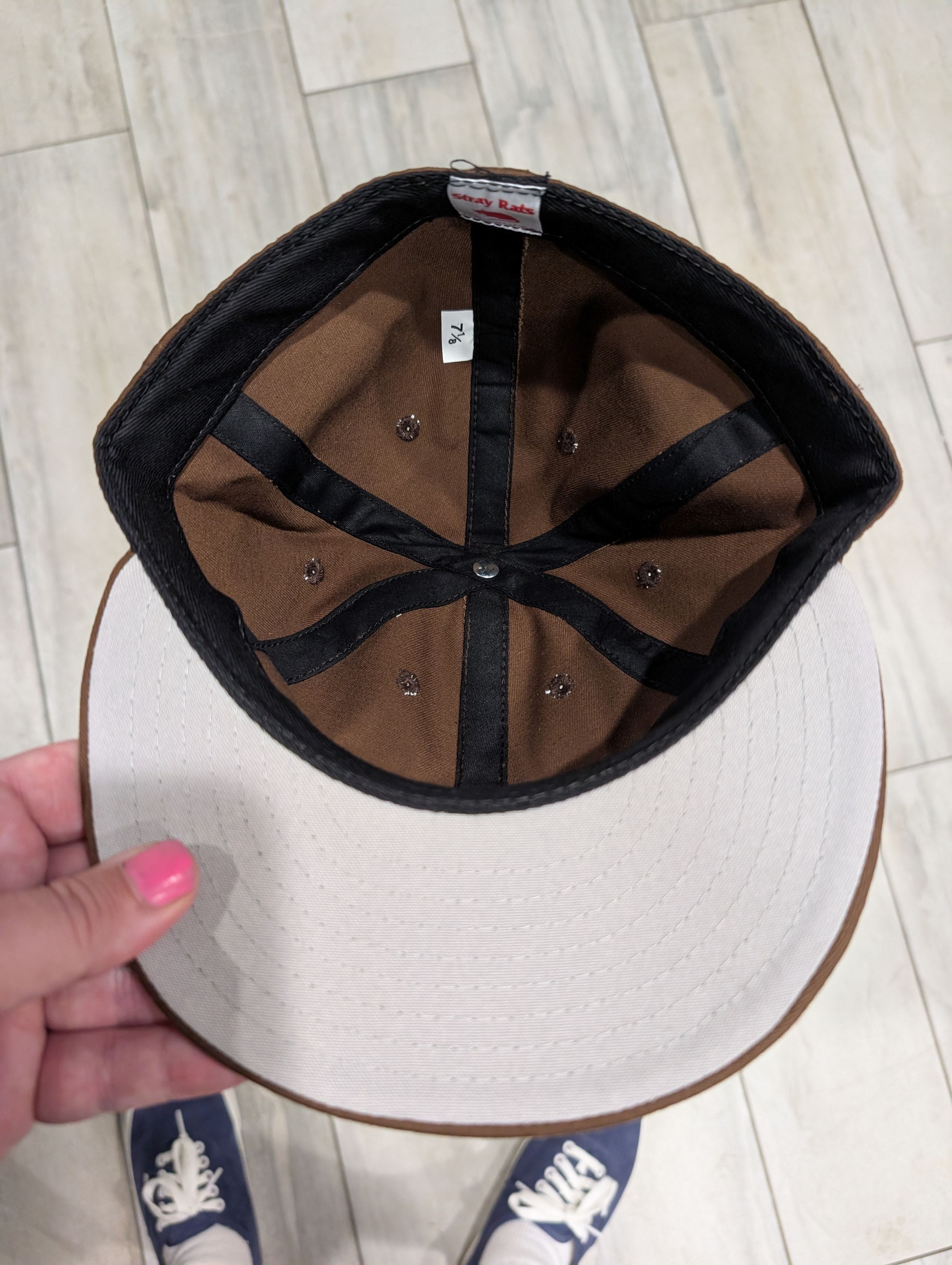 Stray Rats Stray Rats Arc logo brown fitted hat - 7 1/8 Size ONE SIZE - 4 Thumbnail