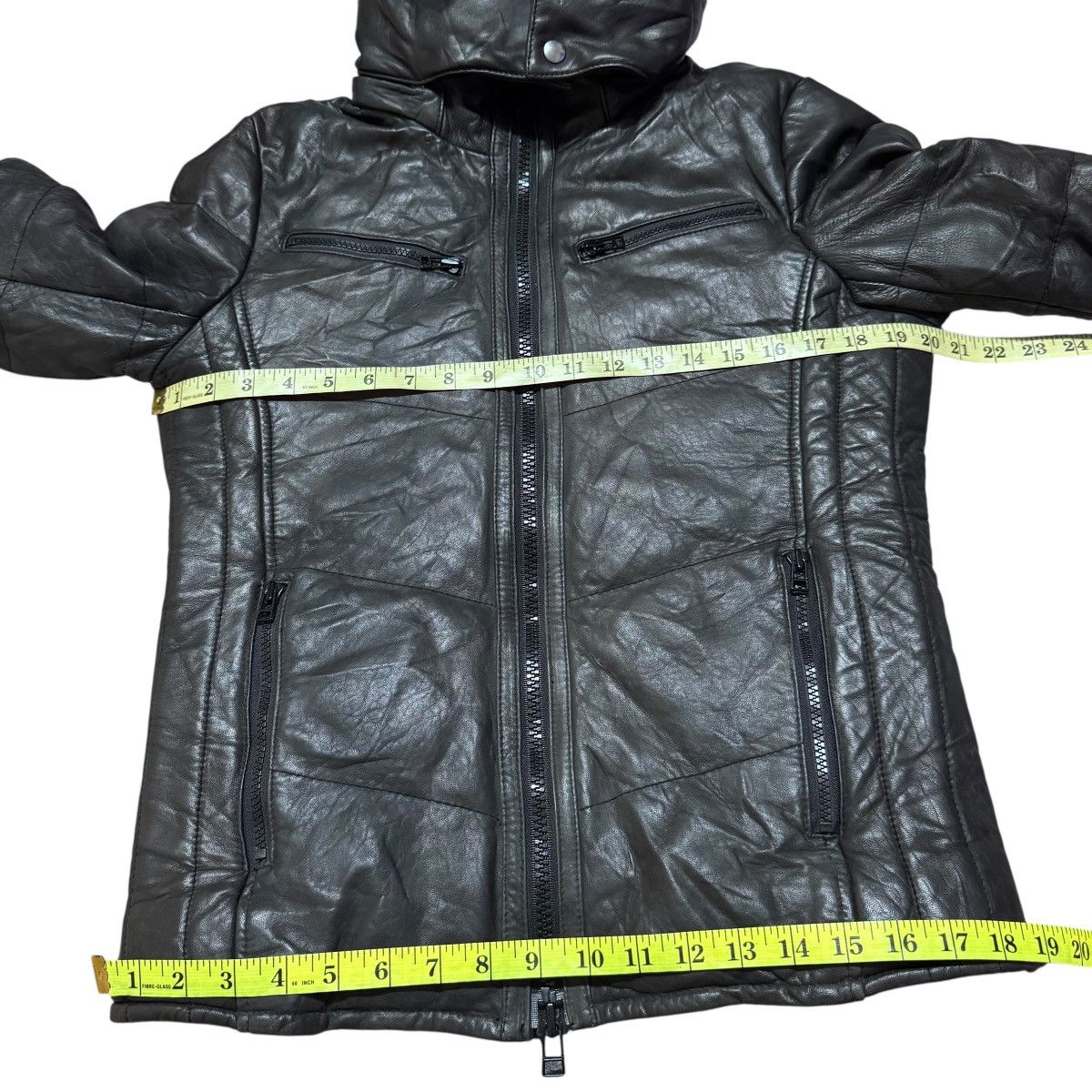AZ by junhashimoto Az Junhashimoto Lamb Leather Puffer Jacket Size US M / EU 48-50 / 2 - 14 Thumbnail
