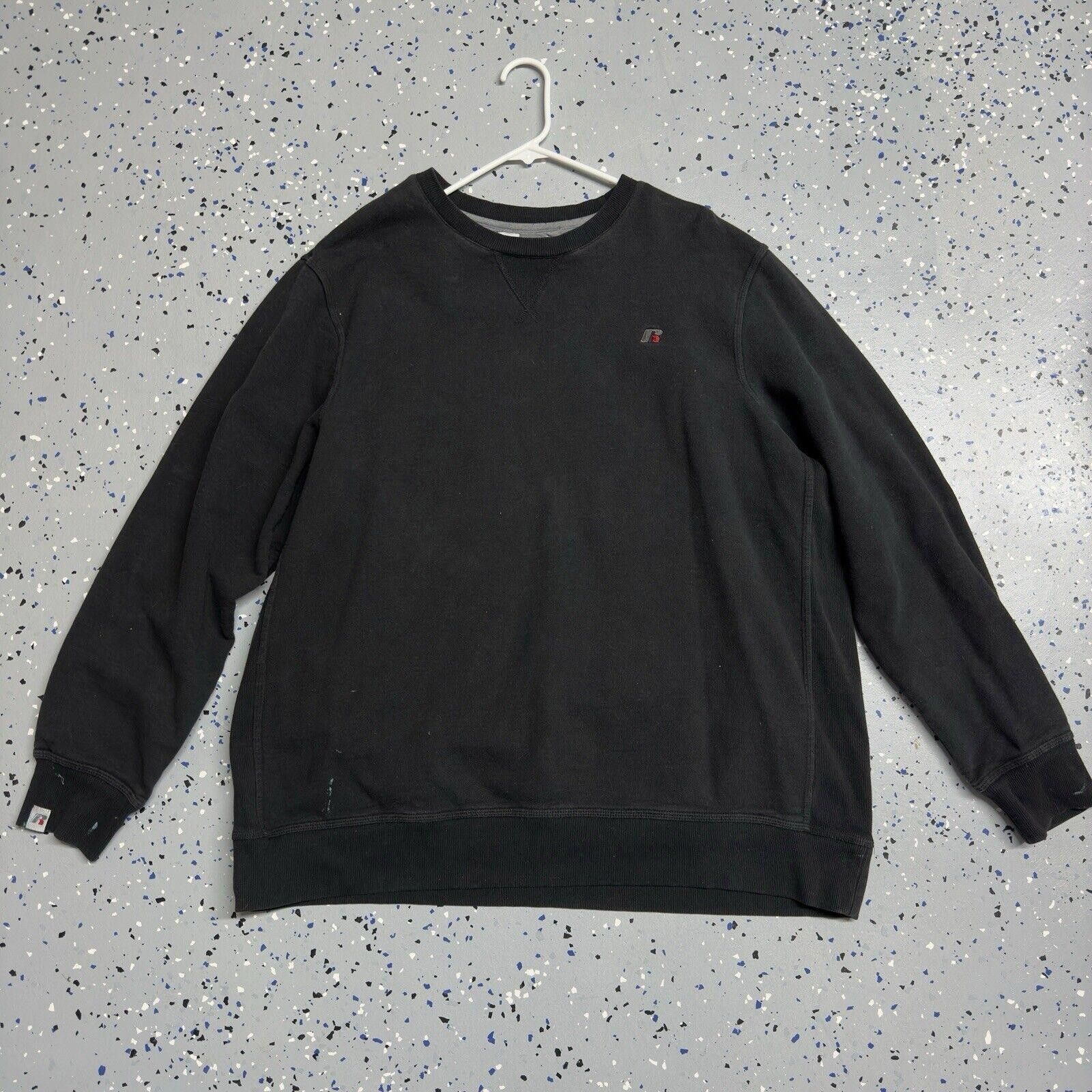Russell Athletic Vintage 2000s Russell Athletic Faded Black Pullover Crewneck Size US 44 / EU 60 - 1 Thumbnail