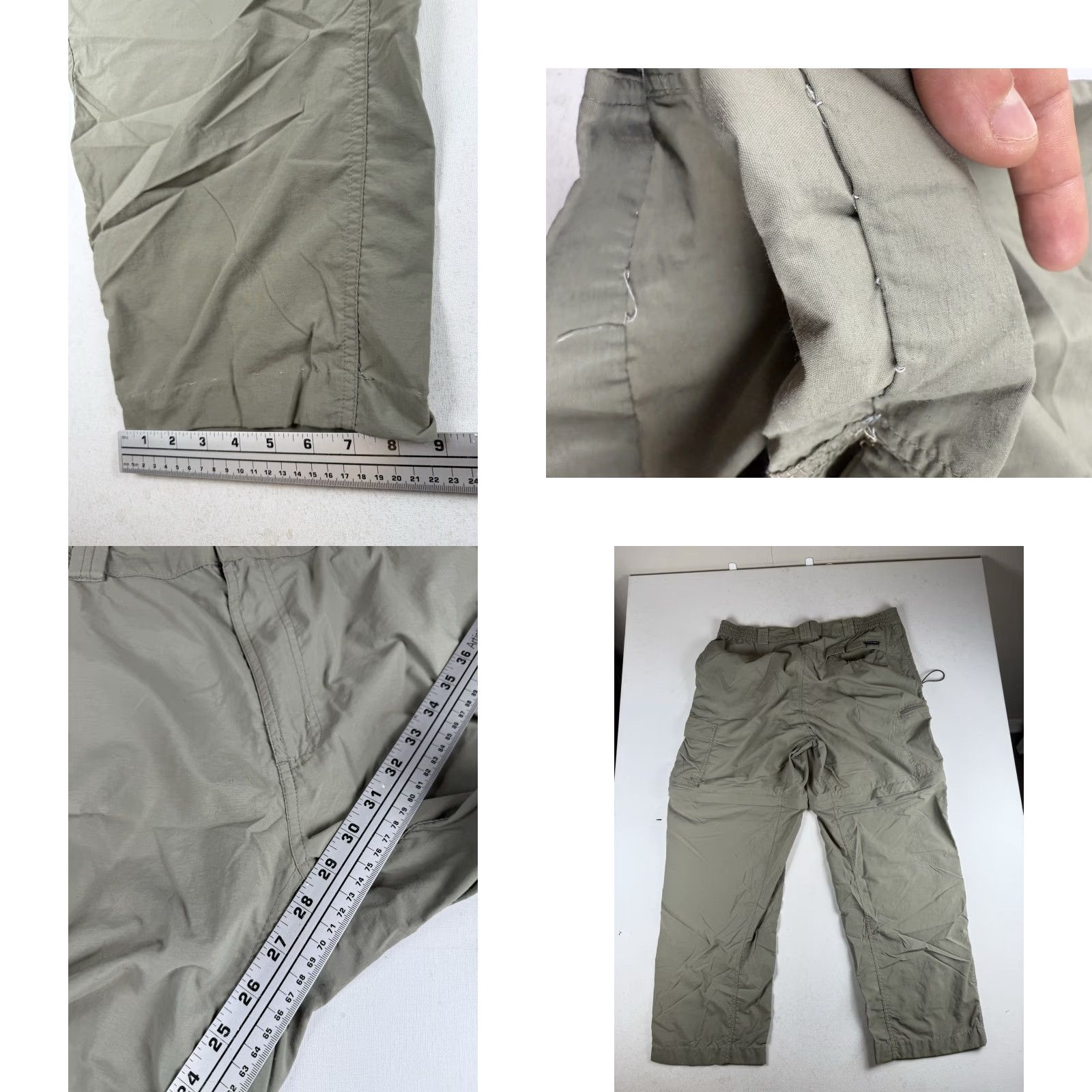 Vintage Columbia PFG Cargo Pants Mens Size L Green 29 Inseam Convertible Zip Button Straight Leg Size US 33 - 8 Thumbnail