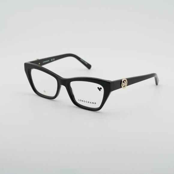 Longchamp Longchamp LO2762 001 Eyeglasses Black 51mm Cat Eye Frame Size ONE SIZE - 8 Thumbnail