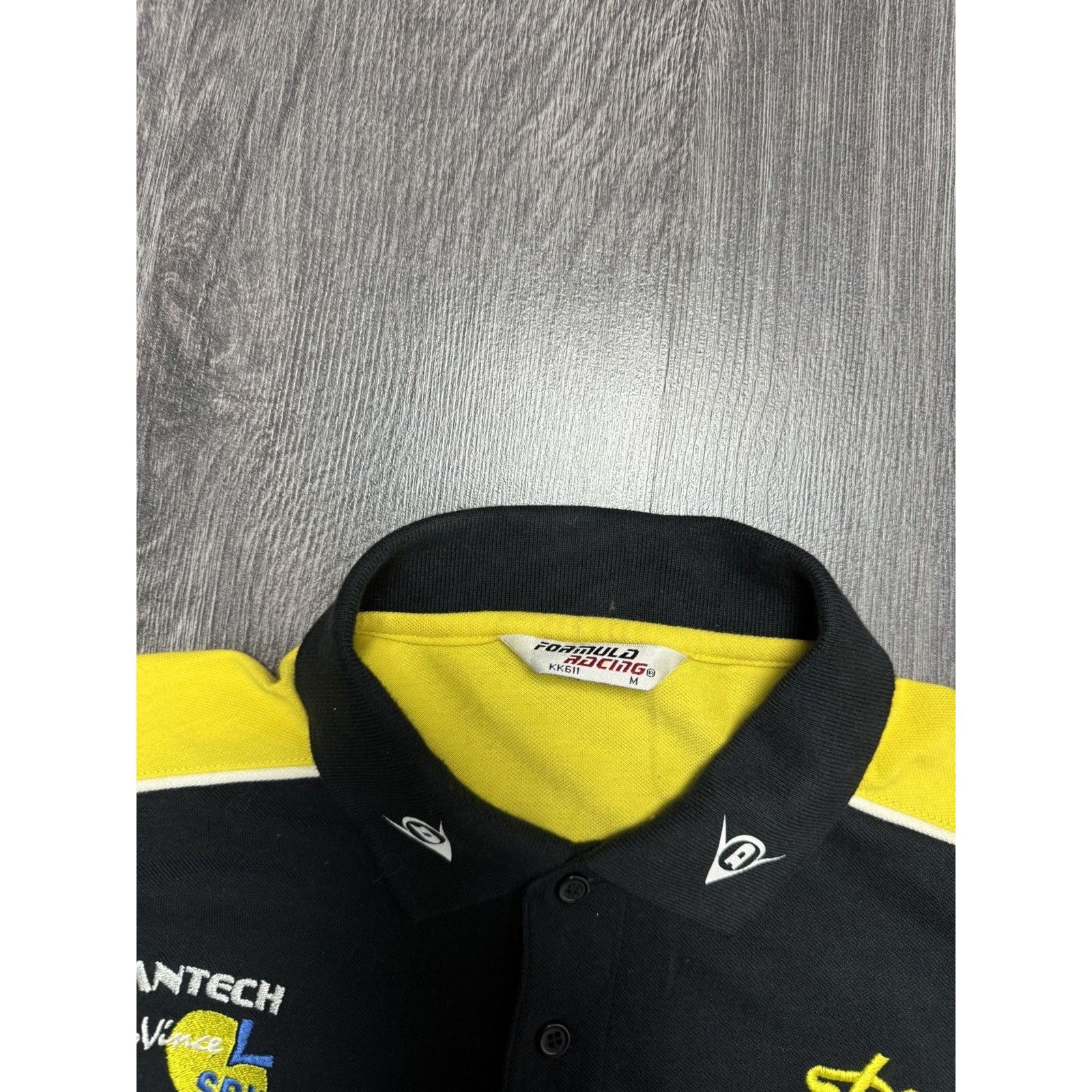 Dunlop 90s Vintage Racing Polo Shirt Dunlop F-1 Size US M / EU 48-50 / 2 - 5 Thumbnail