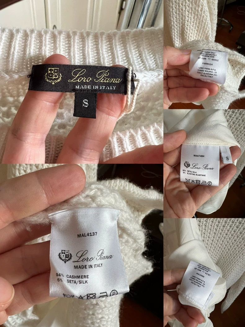 Loro Piana LORO PIANA Two pieces of hook flowers long sweater Size S / US 4 / IT 40 - 6 Thumbnail