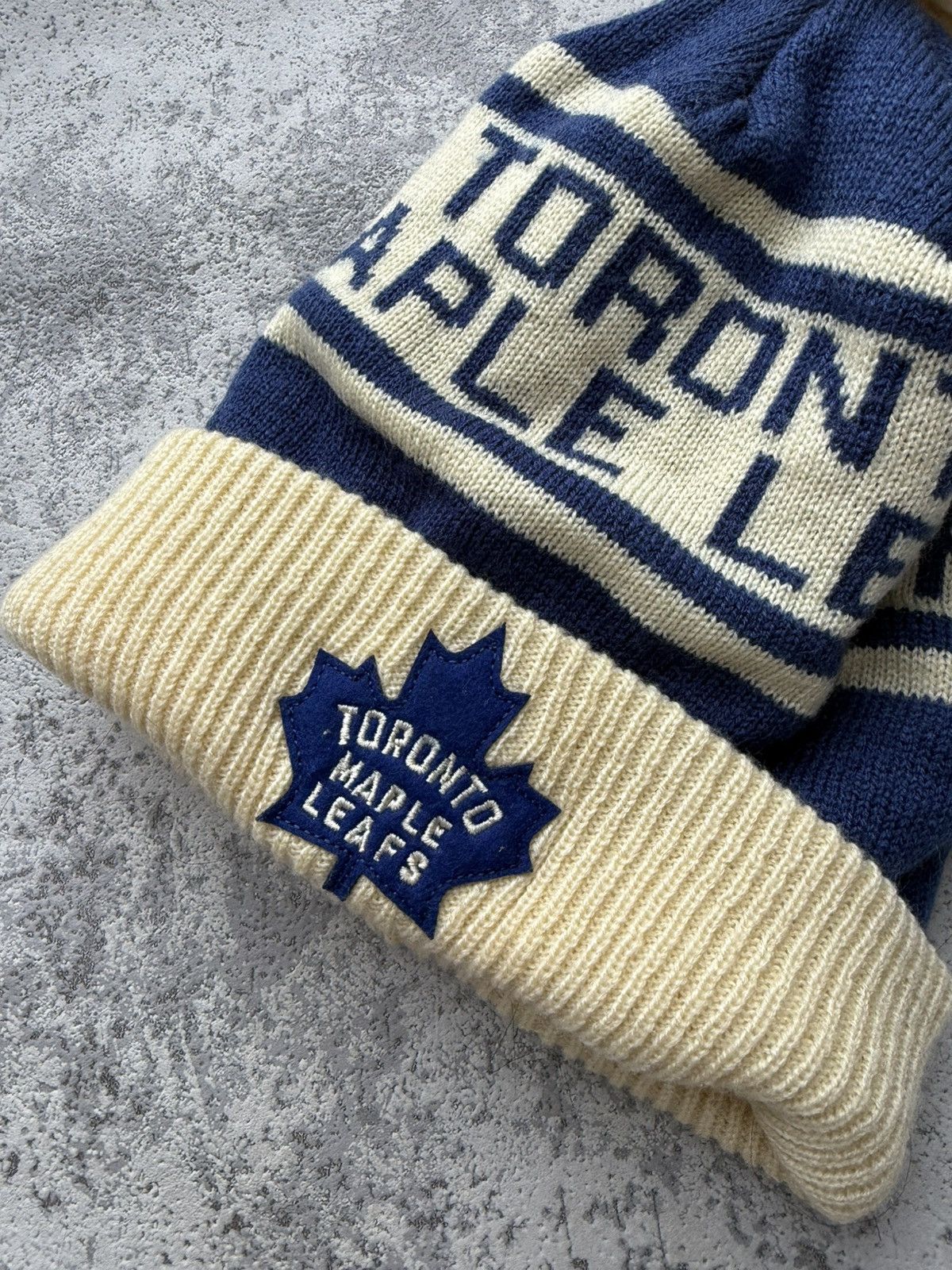 Ccm Toronto Maple Leafs Vintage 90s CCM Winter Hat Size ONE SIZE - 3 Thumbnail