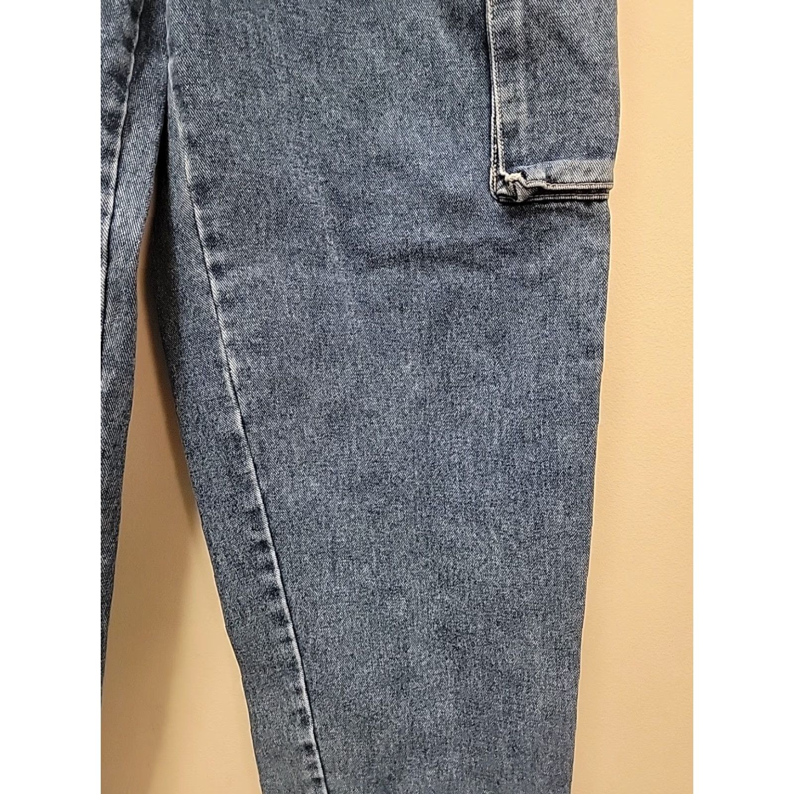 Pelle Pelle VINTAGE Pelle Pelle Jeans Mens 30 Blue Denim Cargo 90s Pocket Distressed 31x31 Regular Relaxed Cotton Denim Jeans Mens Size US 30 / EU 46 - 6 Thumbnail