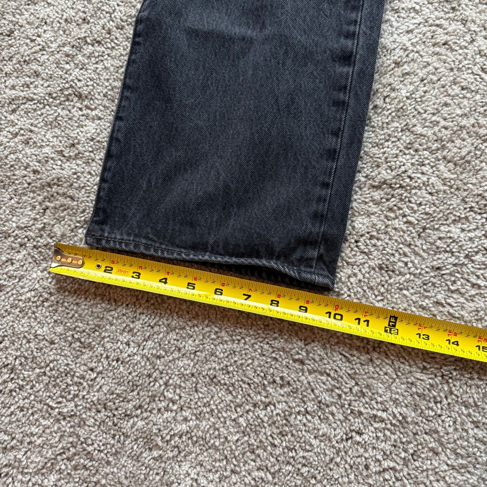 Levi's Vintage Levis 501 Black Denim Jeans Mens 40x32 Casual Fit Size US 40 / EU 56 - 6 Thumbnail