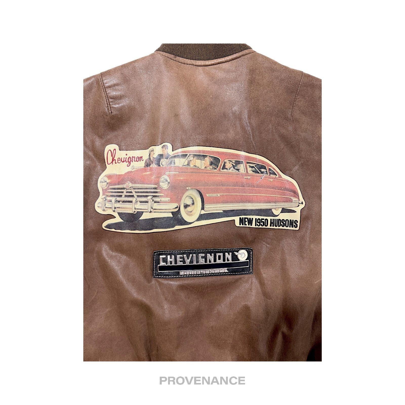 Chevignon 🔴 Chevignon Vintage Bomber Jacket - Hudson Leather Brown M Size US M / EU 48-50 / 2 - 4 Thumbnail