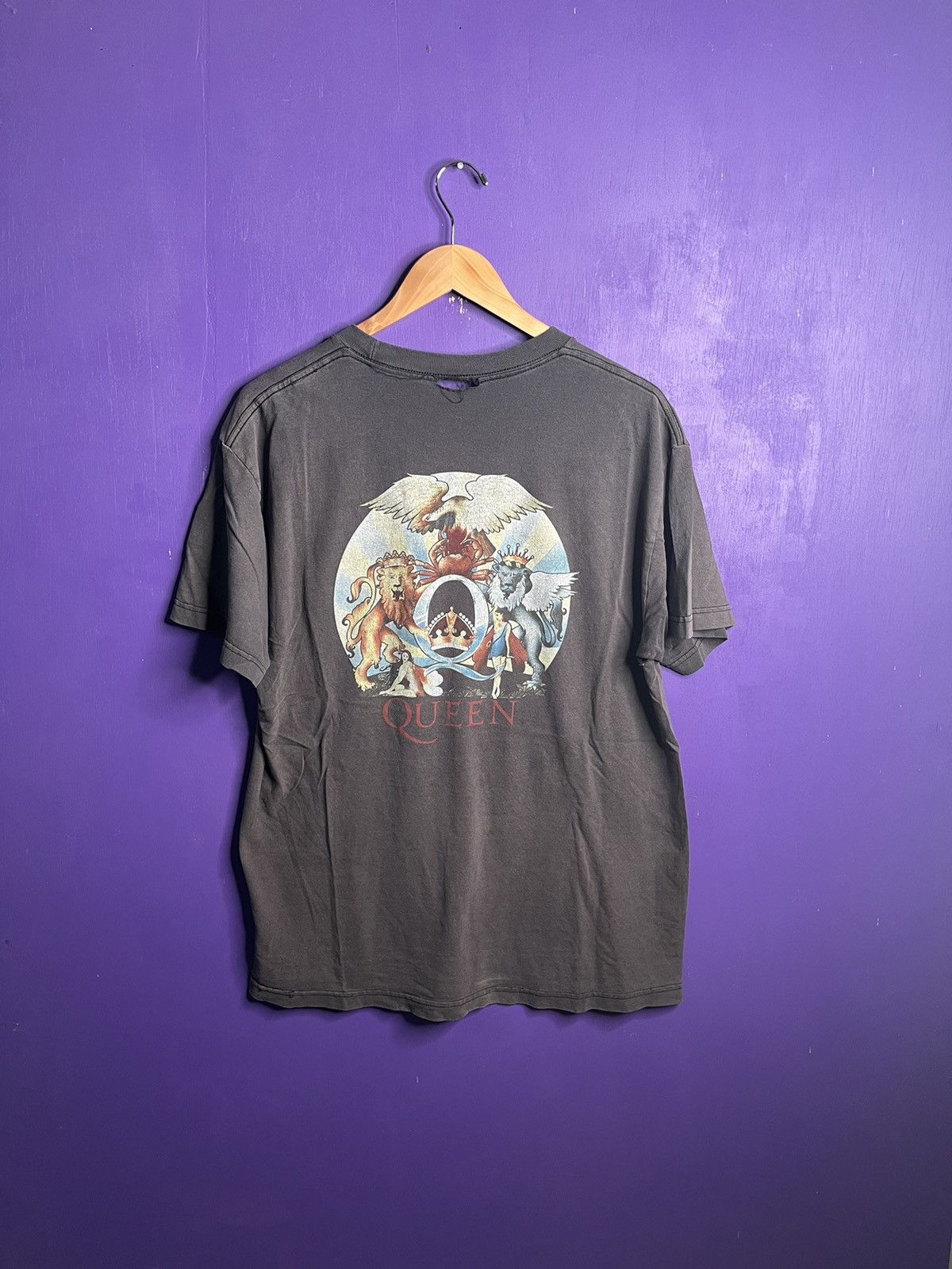 Band Tees × Vintage Vintage 90s Queen bohemian raphsody mullet tee Size US L / EU 52-54 / 3 - 2 Thumbnail