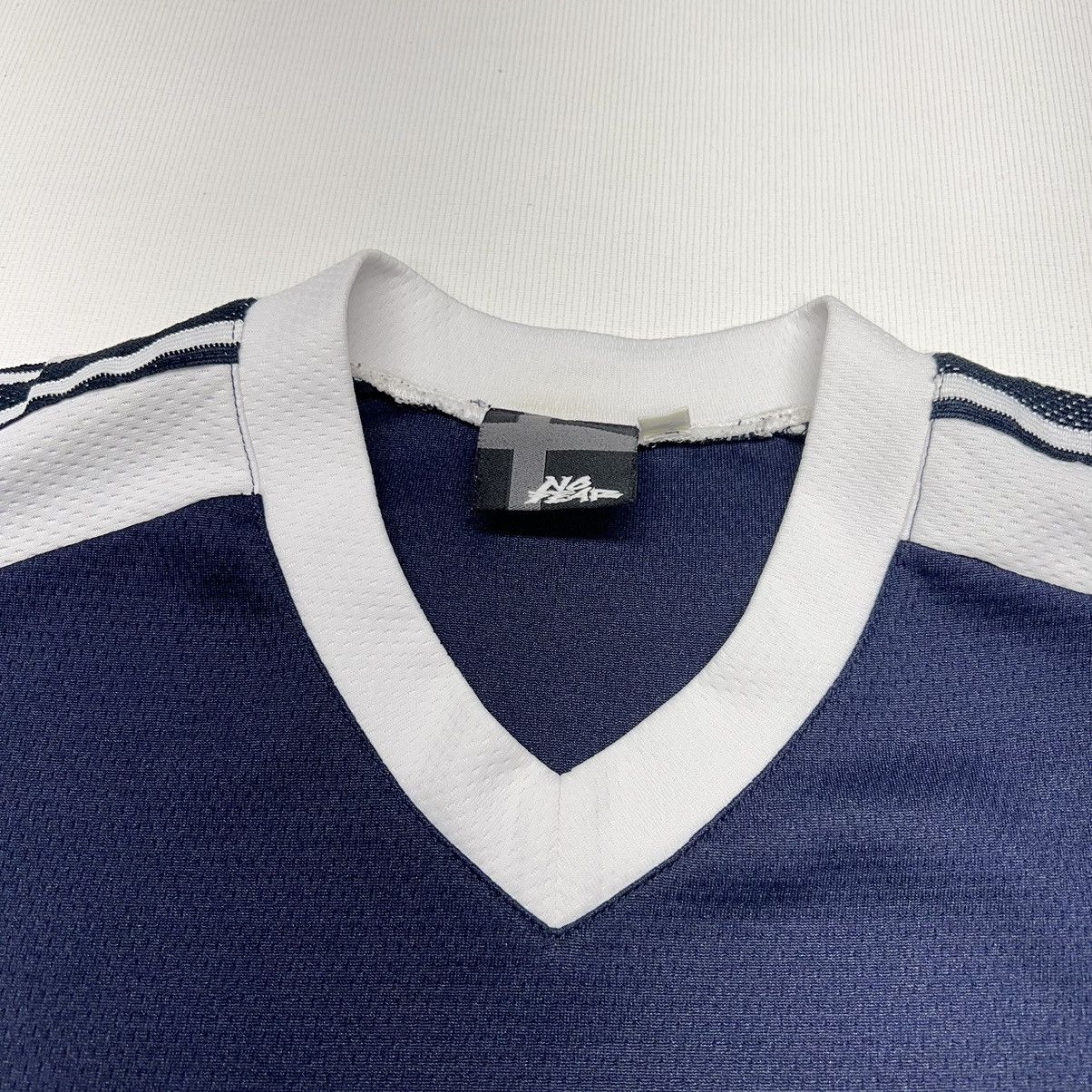 No Fear × Vintage VTG No Fear Jersey Shirt Blue White Short Sleeve Stripe Y2K Size US M / EU 48-50 / 2 - 5 Thumbnail