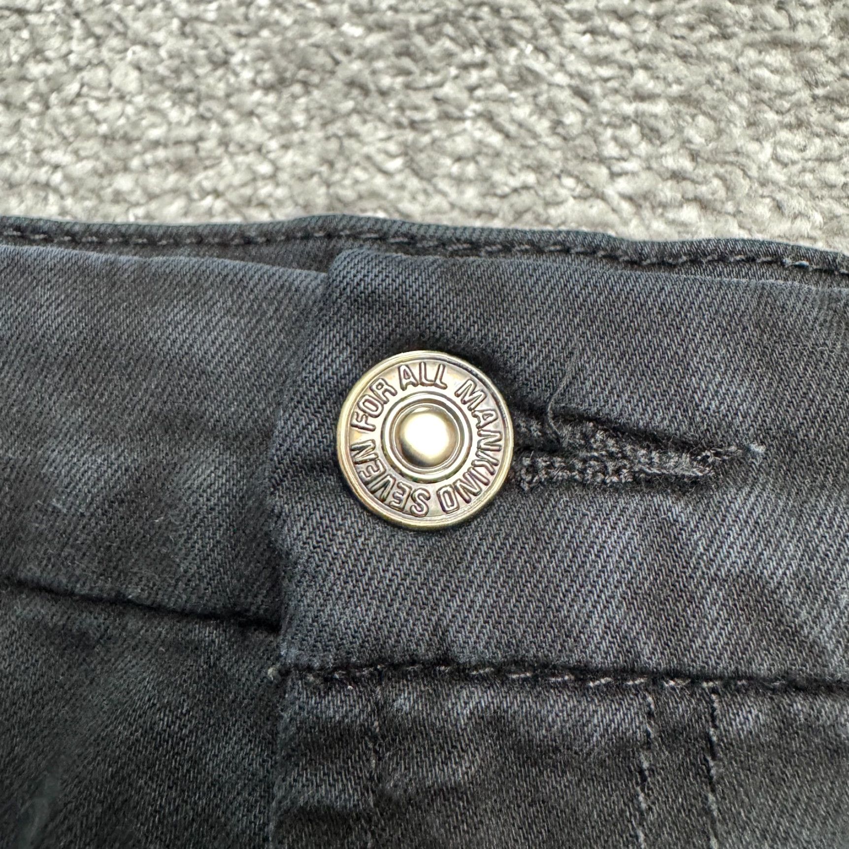 7 For All Mankind 7 For All Mankind Jeans Women 7 For All Mankind B(Air) Ankle Skinny Denim Black 27 High Rise Slim City Streetwear Pockets 5-Pocket Design Size 30" / US 8 / IT 44 - 6 Thumbnail
