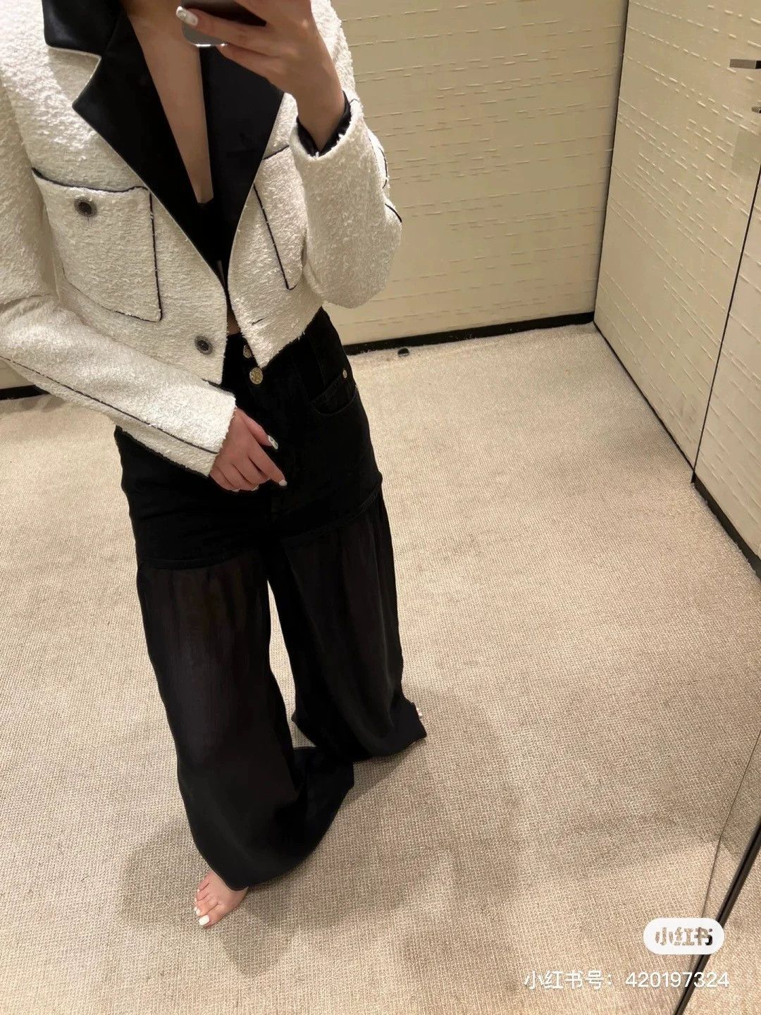 Chanel Chanel SS24 Black & White Short Jacket FR38 NWT Size S / US 4 / IT 40 - 7 Thumbnail