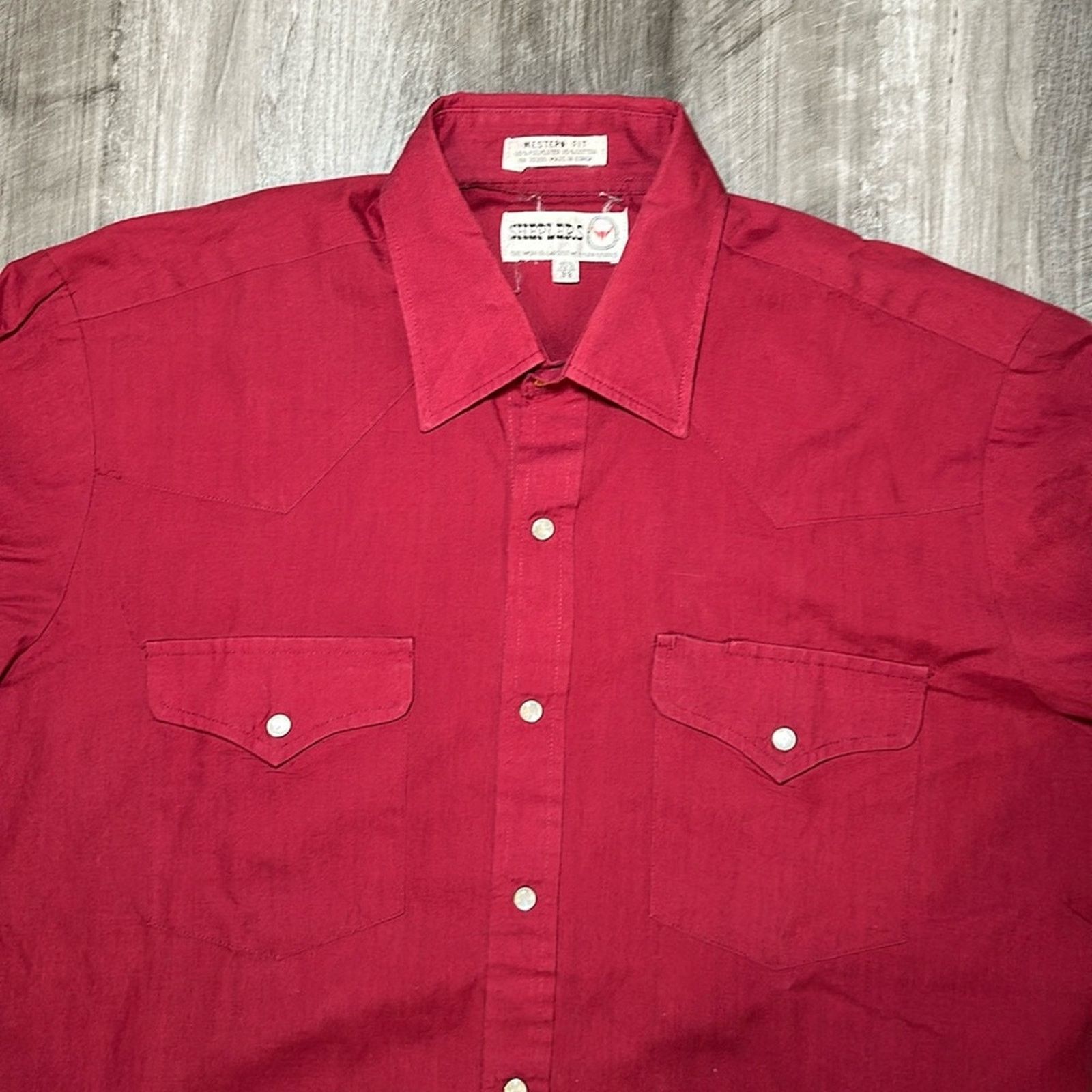 Other Sheplers Vintage Western Fit Pearl Snap - 15.5 33 (M) Size US M / EU 48-50 / 2 - 5 Thumbnail