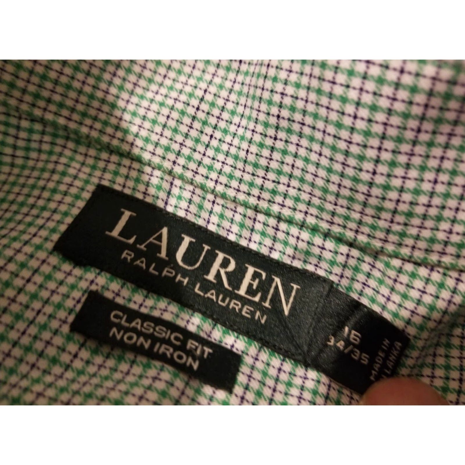 Polo Ralph Lauren Polo Ralph Lauren Dress Shirt Mens 16 34 35 Cotton Green Button Shirt Mens Size 42R - 5 Thumbnail
