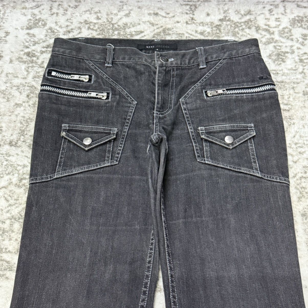 Marc Jacobs Marc Jacobs Paneled Bush Pocket Flare Jeans Size 30" / US 8 / IT 44 - 3 Thumbnail