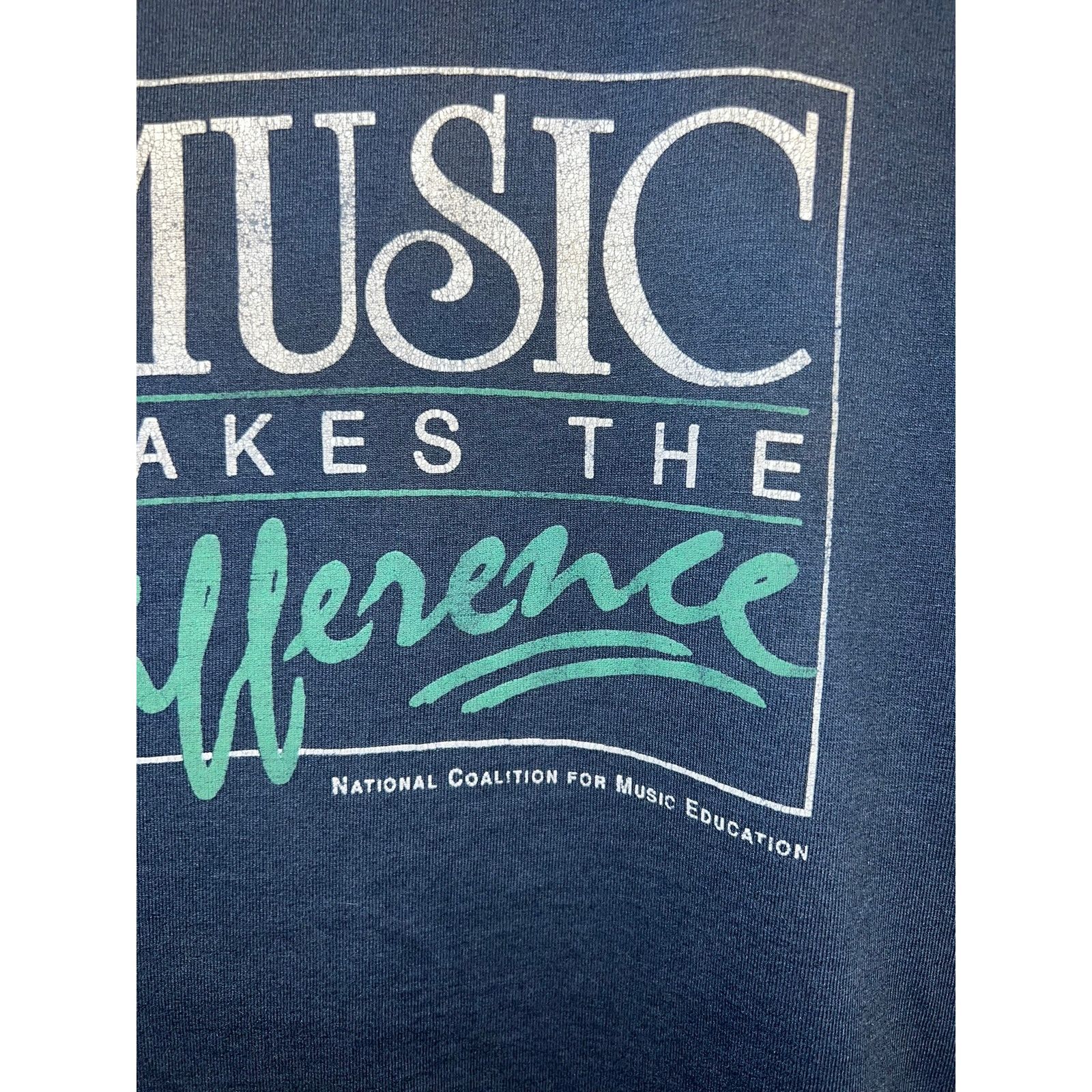 Fruit Of The Loom Vintage Music Education Shirt Music National Coalition 90s L Size US L / EU 52-54 / 3 - 3 Thumbnail