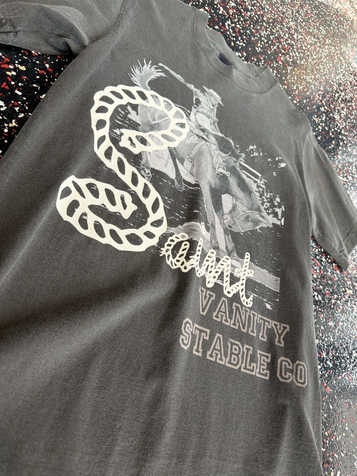 Saint Vanity Saint Vanity Gray Stable Tee Size US S / EU 44-46 / 1 - 3 Thumbnail
