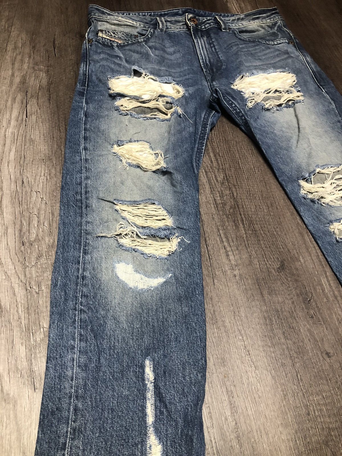Diesel × Vintage Vintage Diesel Industry Distressed Denim Size US 34 / EU 50 - 3 Thumbnail