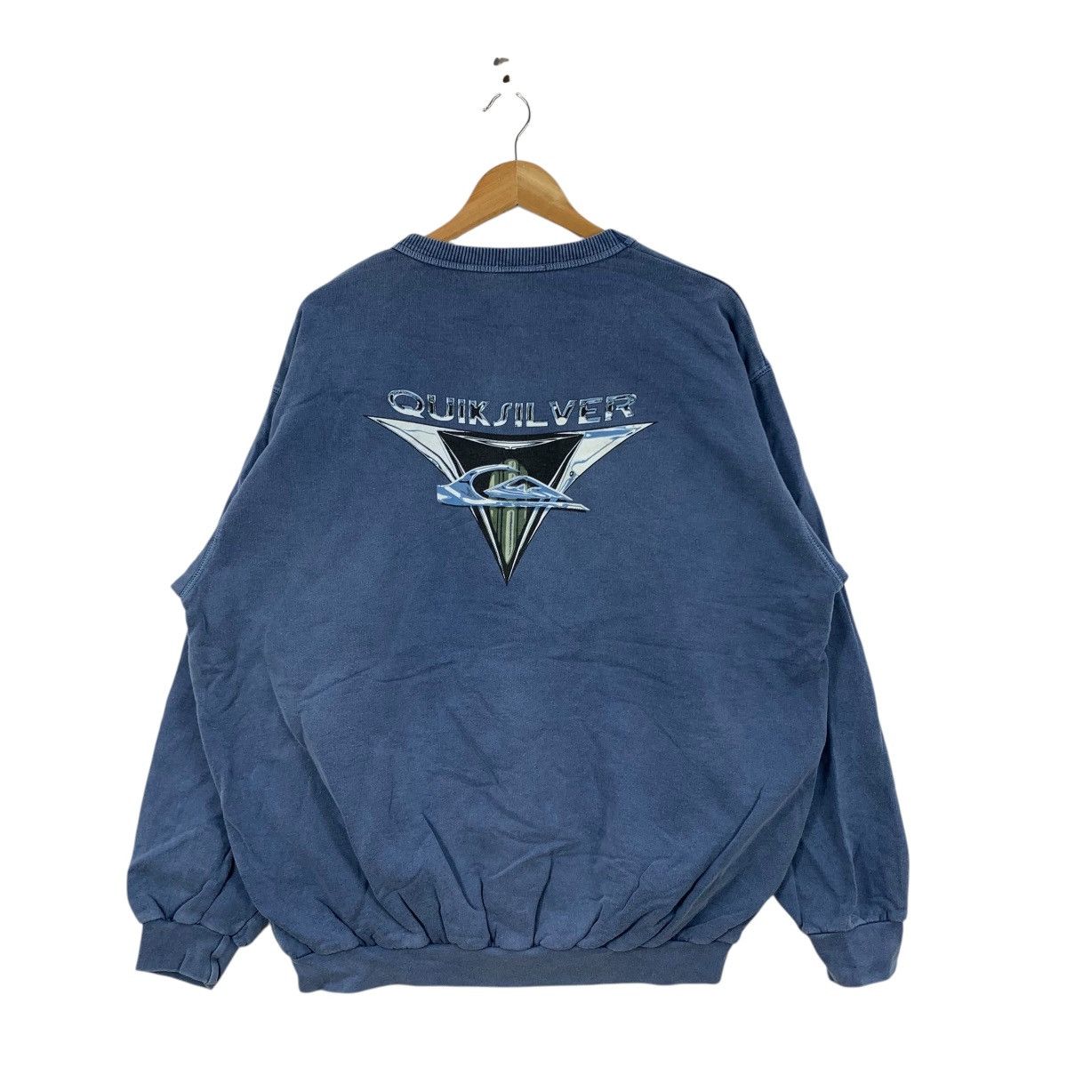Quiksilver Vintage 90s QUIKSILVER SKATEBOARD Surfboard Surf Sweatshirt Size US L / EU 52-54 / 3 - 1 Thumbnail