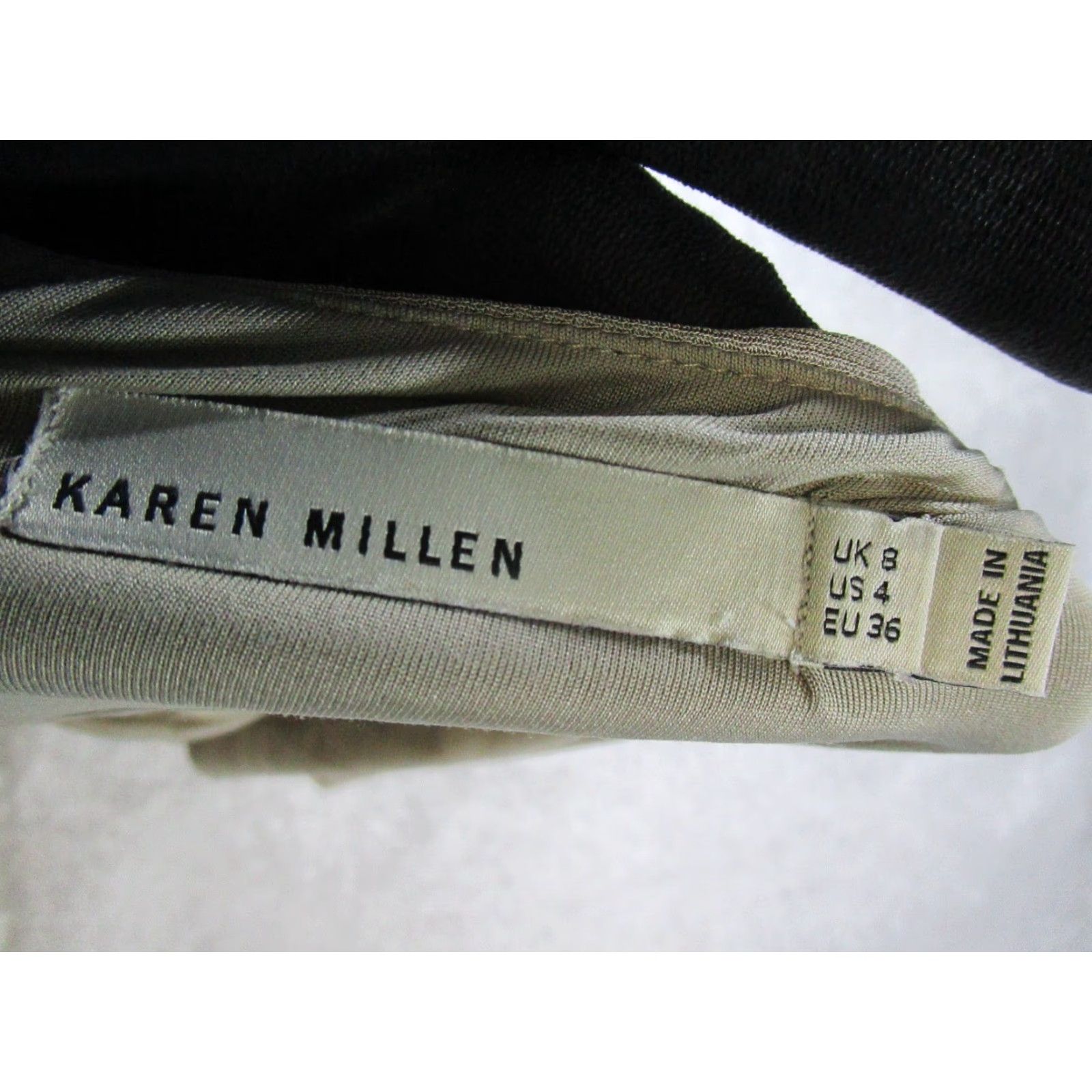 Karen Millen Karen Miller Dress Womens 4 Brown Wrap Bodycon Dress Size S / US 4 / IT 40 - 3 Thumbnail