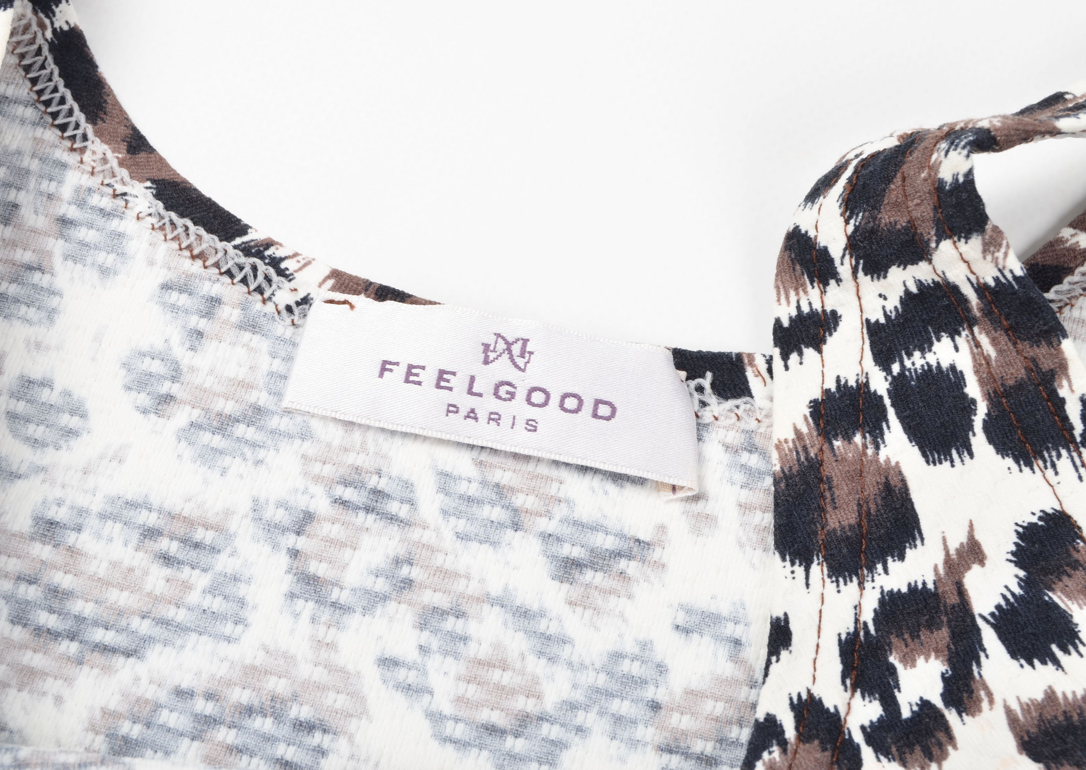 Other Vintage Feelgood 90's 2000s Leopard Coquette Bodysuit Size S / US 4 / IT 40 - 7 Thumbnail