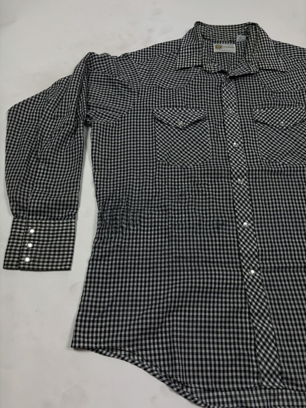 Vintage Vintage 90s Pearl Snap Button Down Shirt Size US L / EU 52-54 / 3 - 3 Thumbnail