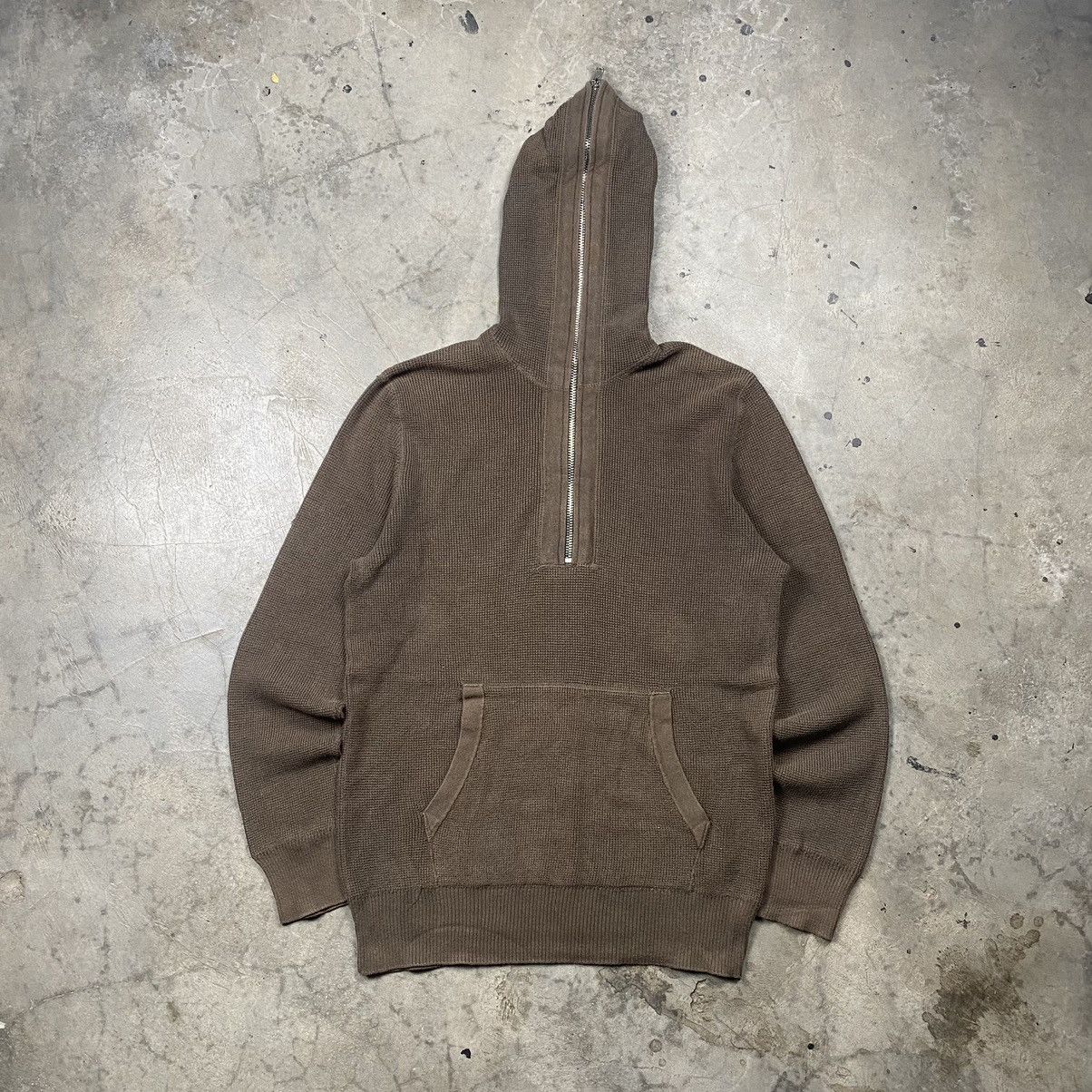 If Six Was Nine × Japanese Brand × Le Grande Bleu (L.G.B.) Rare Army Bondage Knit Sweaters Fullface Zip Up Size US M / EU 48-50 / 2 - 1 Thumbnail