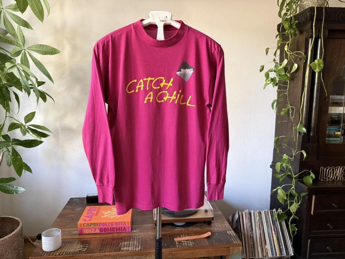 Other 80s Salem Cigarettes Longsleeve Shirt Vintage Size US M / EU 48-50 / 2 - 1 Thumbnail
