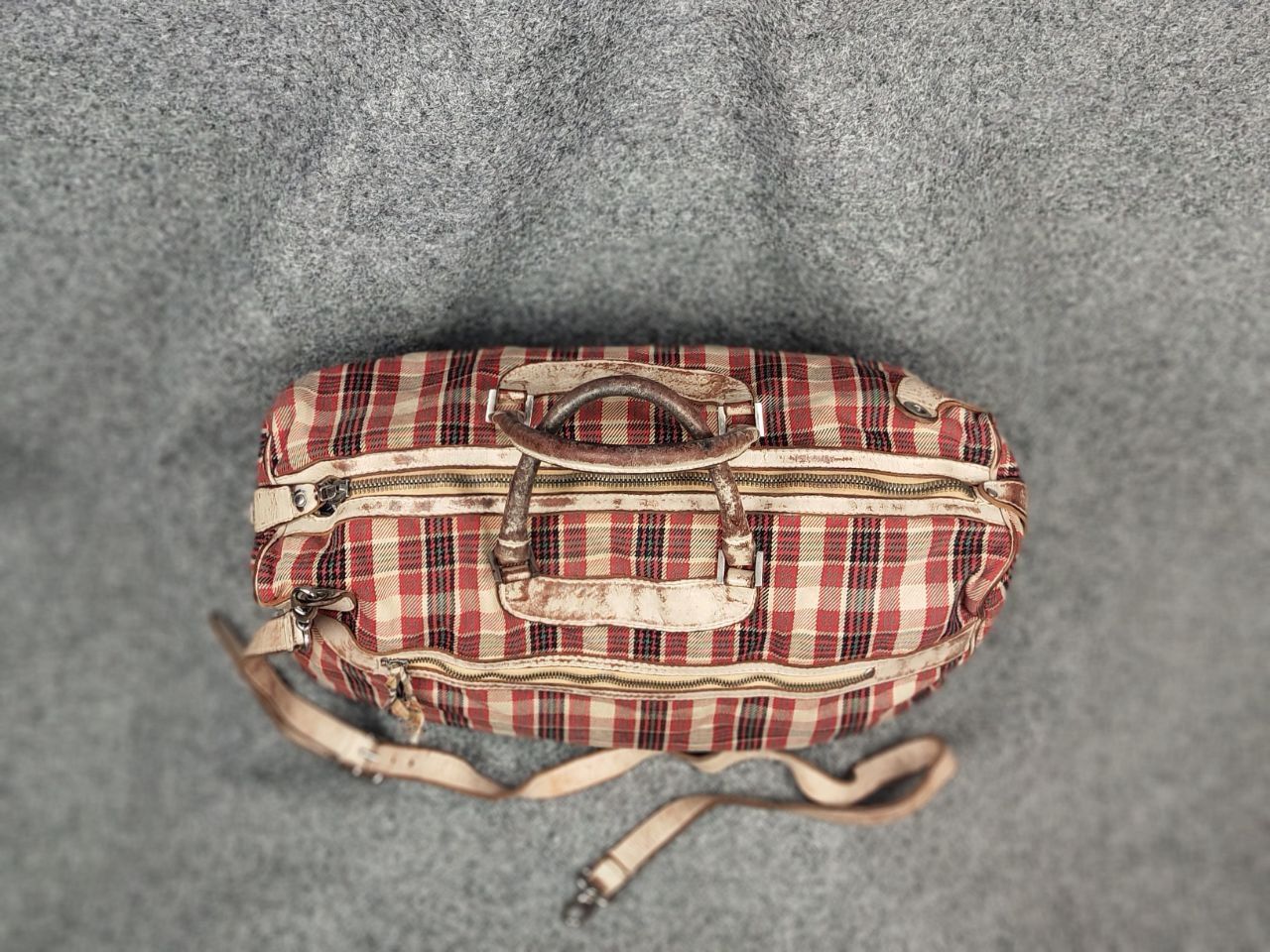 numero 10 Numero 10 Design Monzeglio tartan travel Canvas Leather Bag Size ONE SIZE - 3 Thumbnail